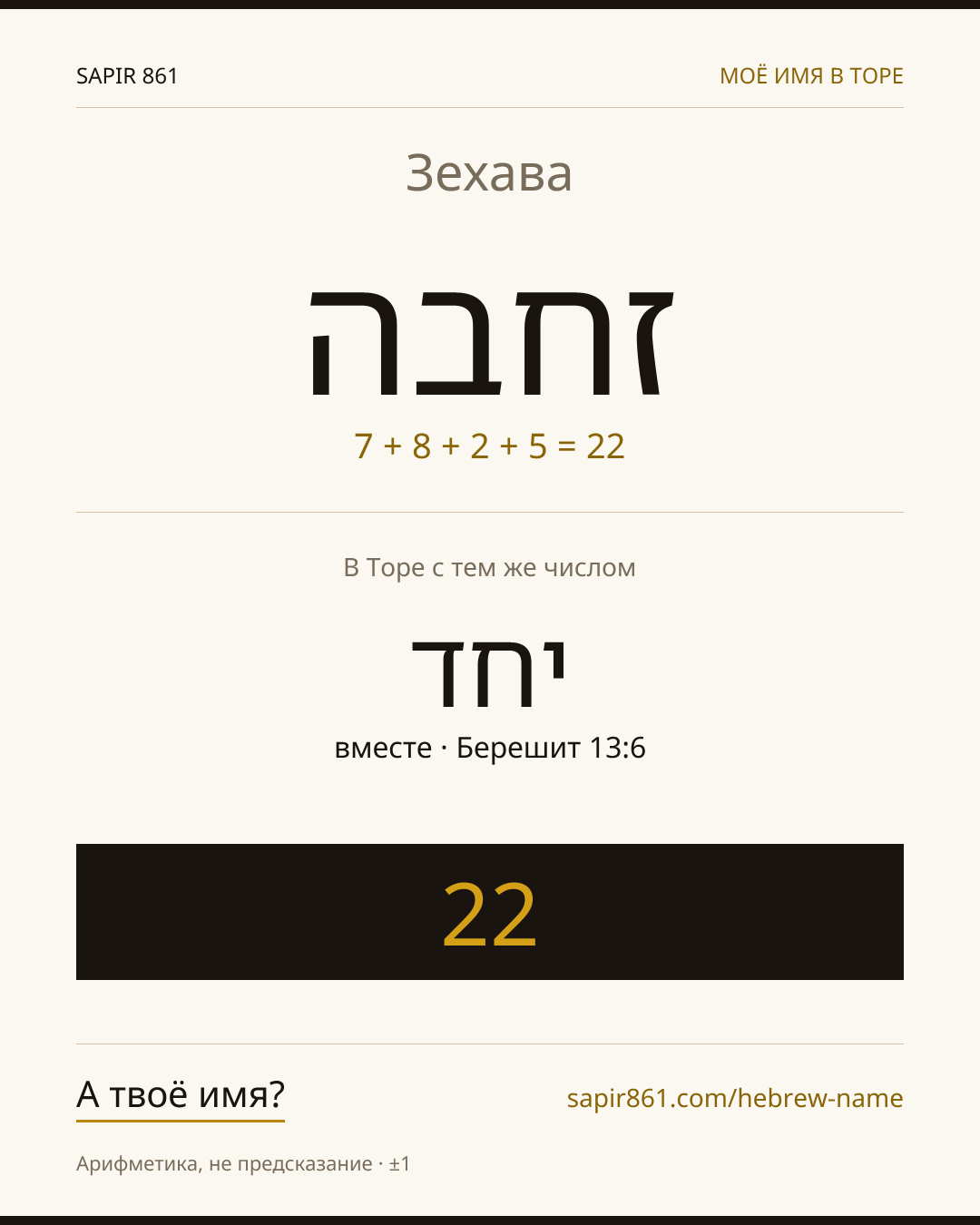Зехава — זהבה