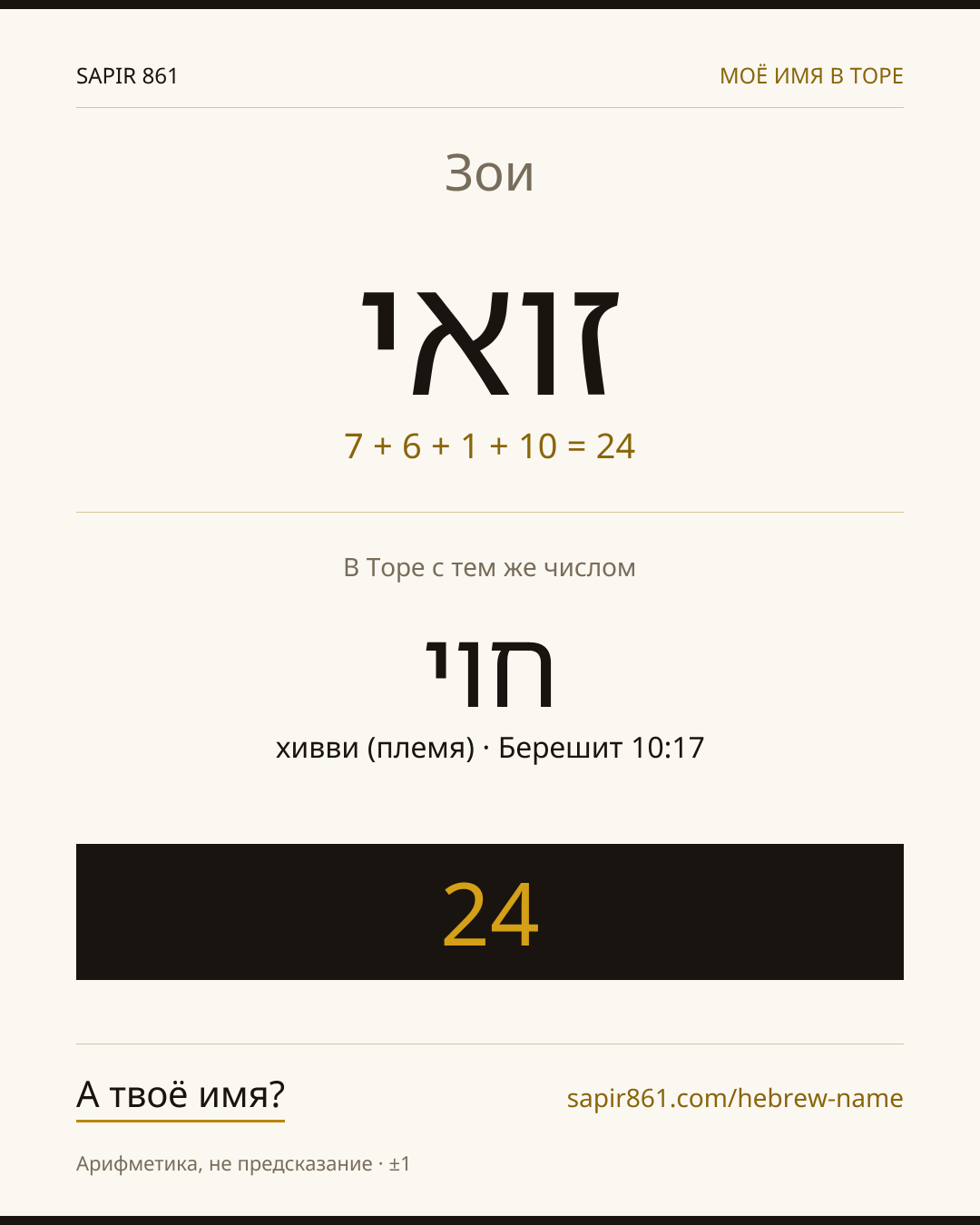 Зои — זואי