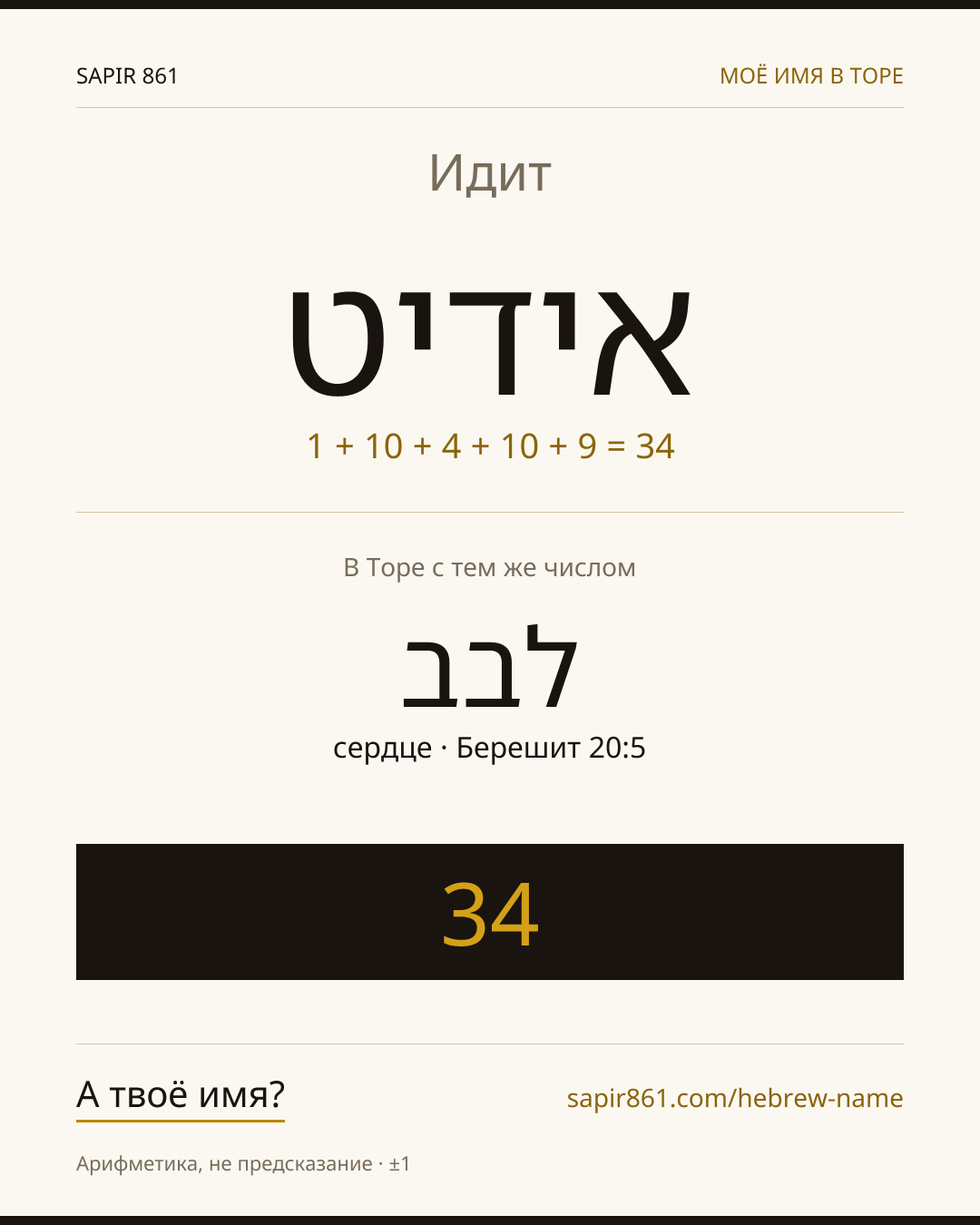 Идит — עידית
