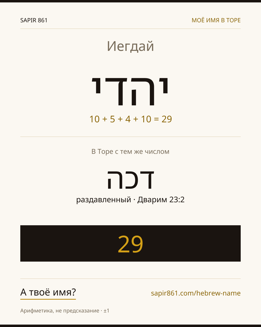 Иегдай — יהדי