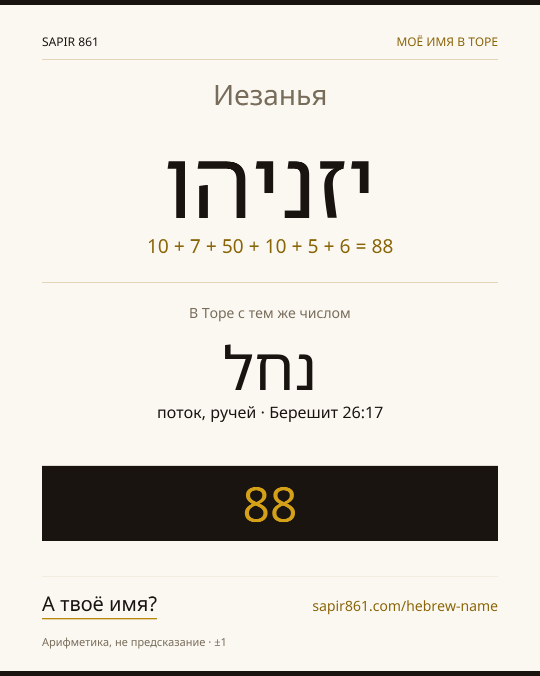 Иезанья — יזניהו