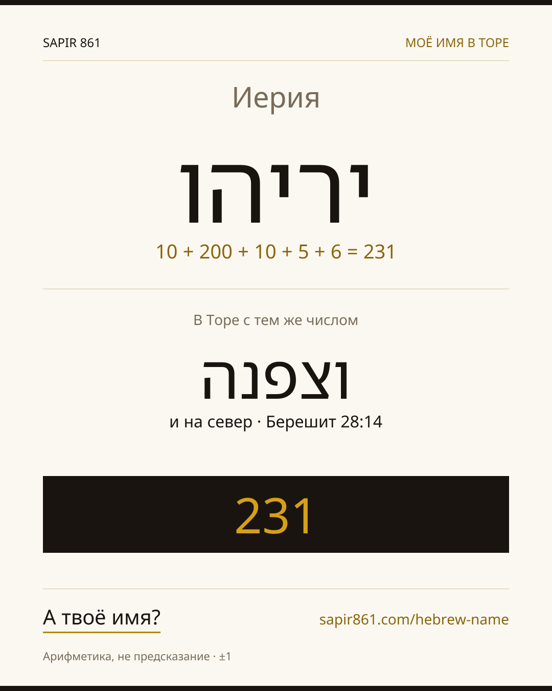 Иерия — יריהו