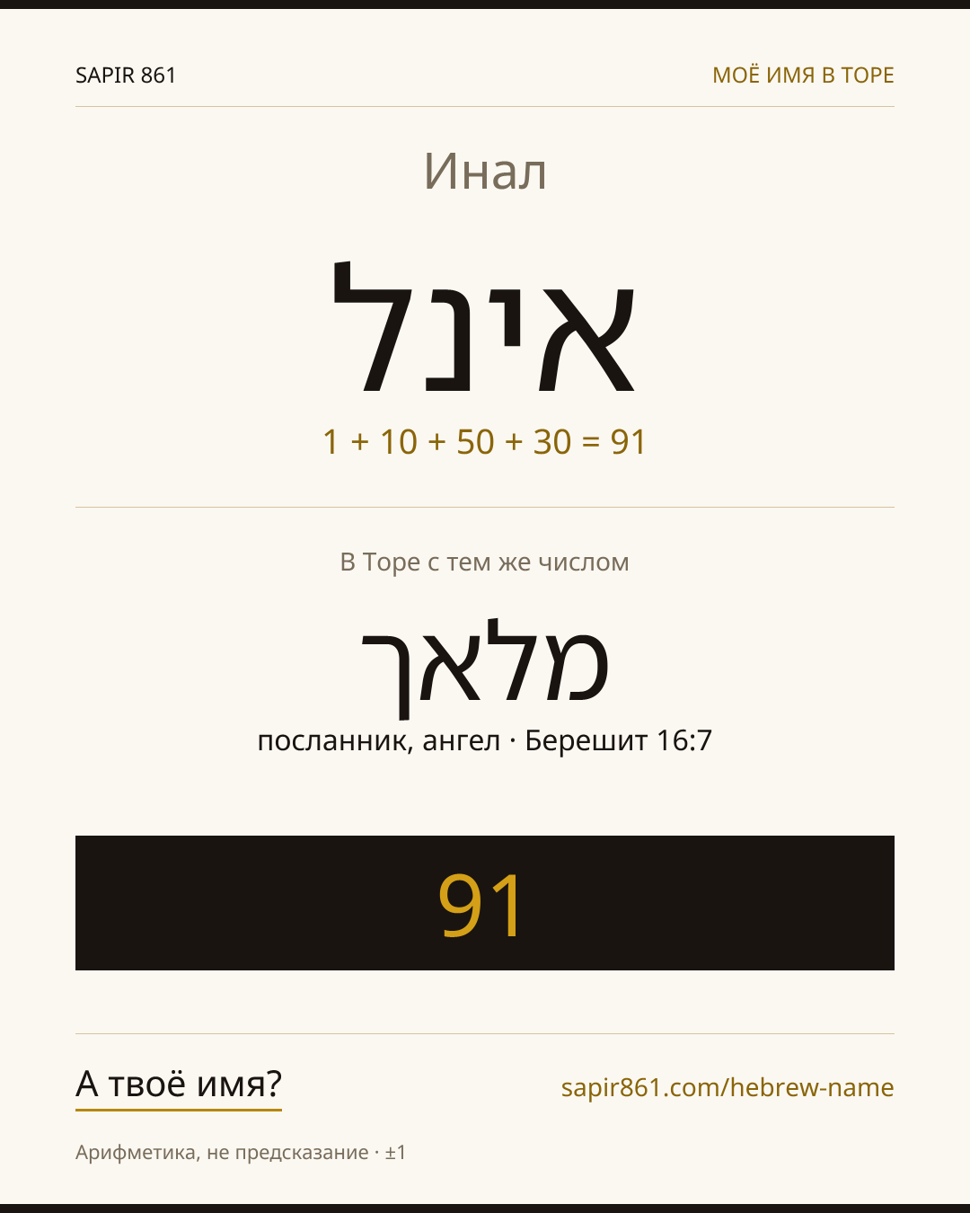 Инал — אינל