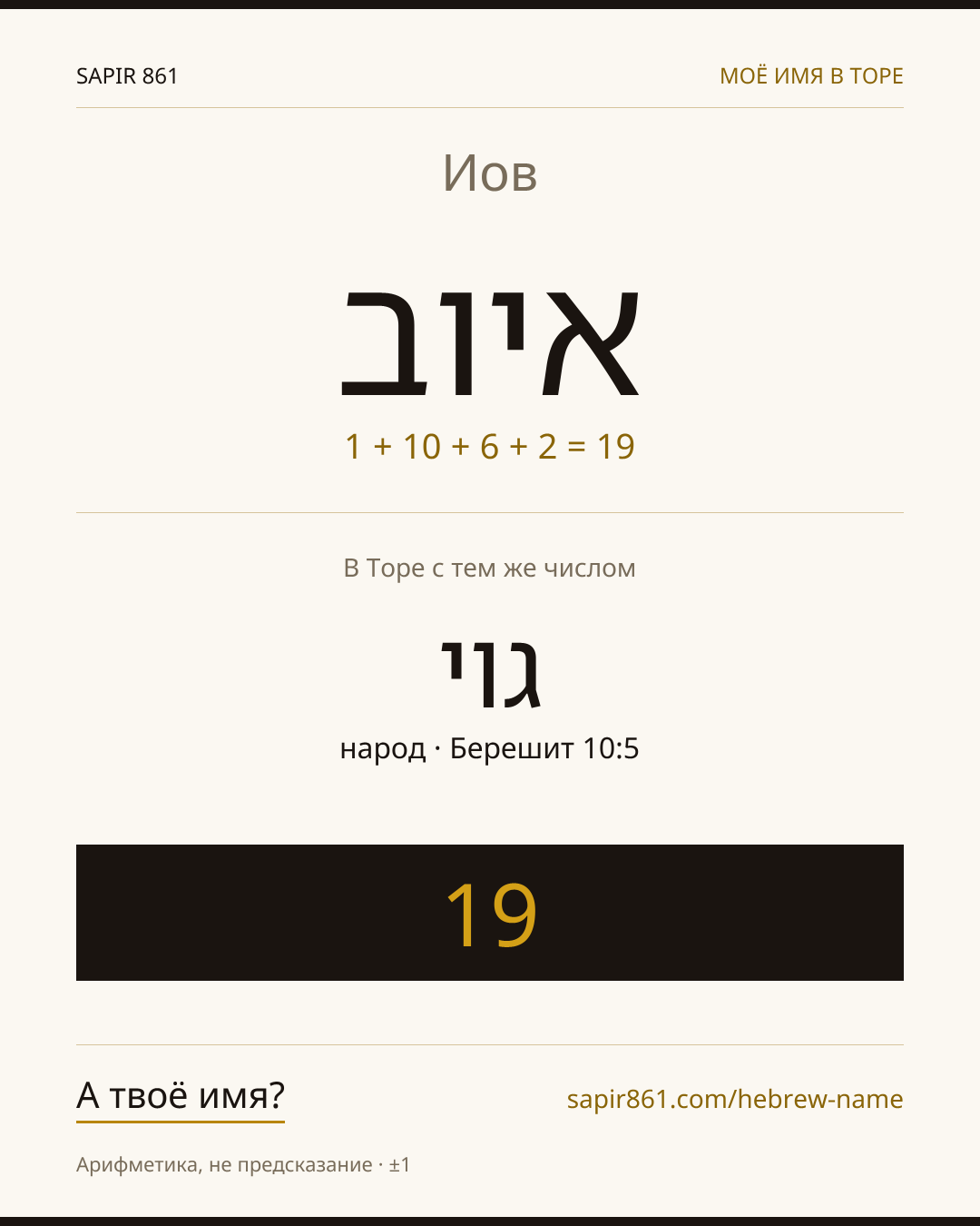 Иов — איוב
