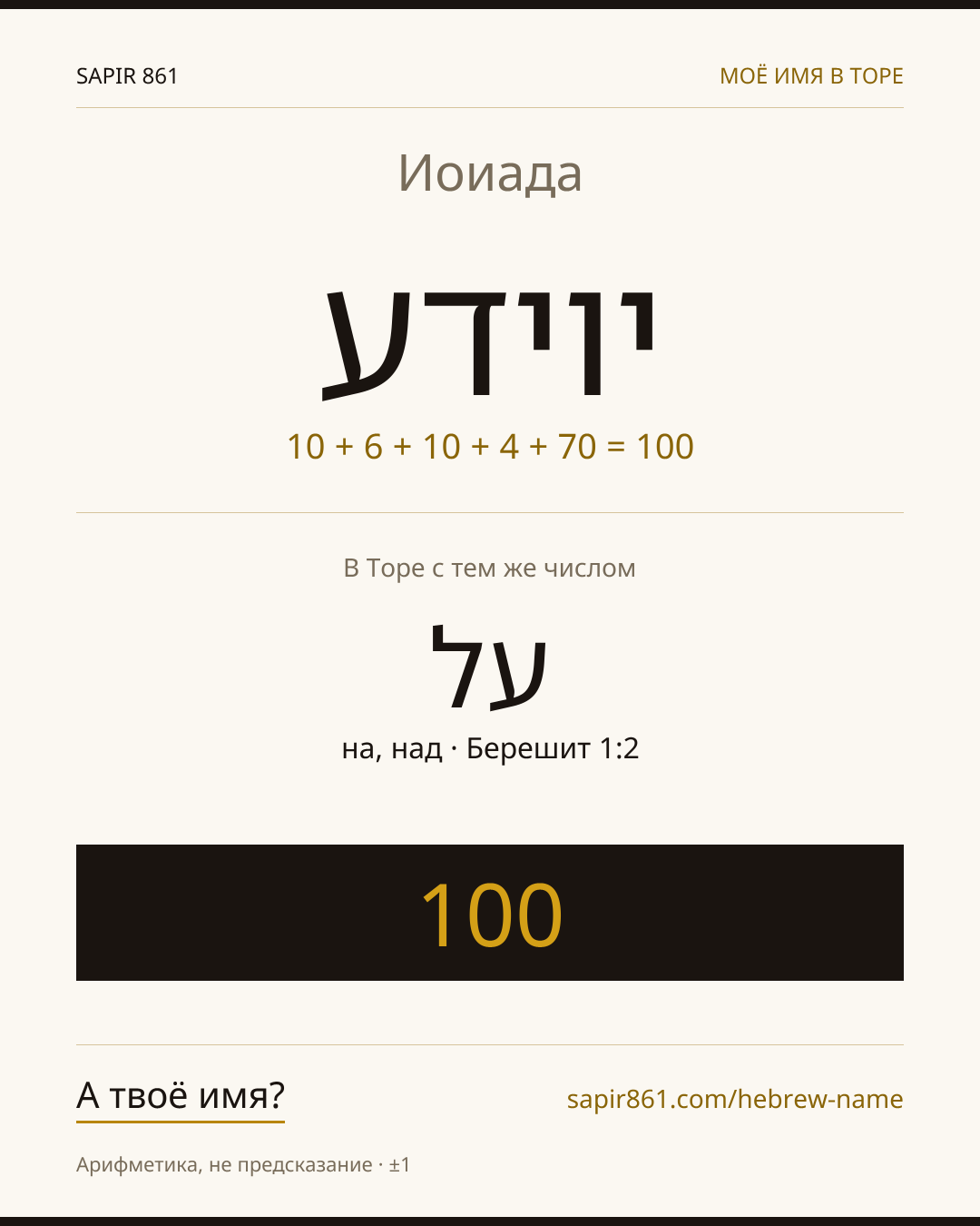 Иоиада — יוידע