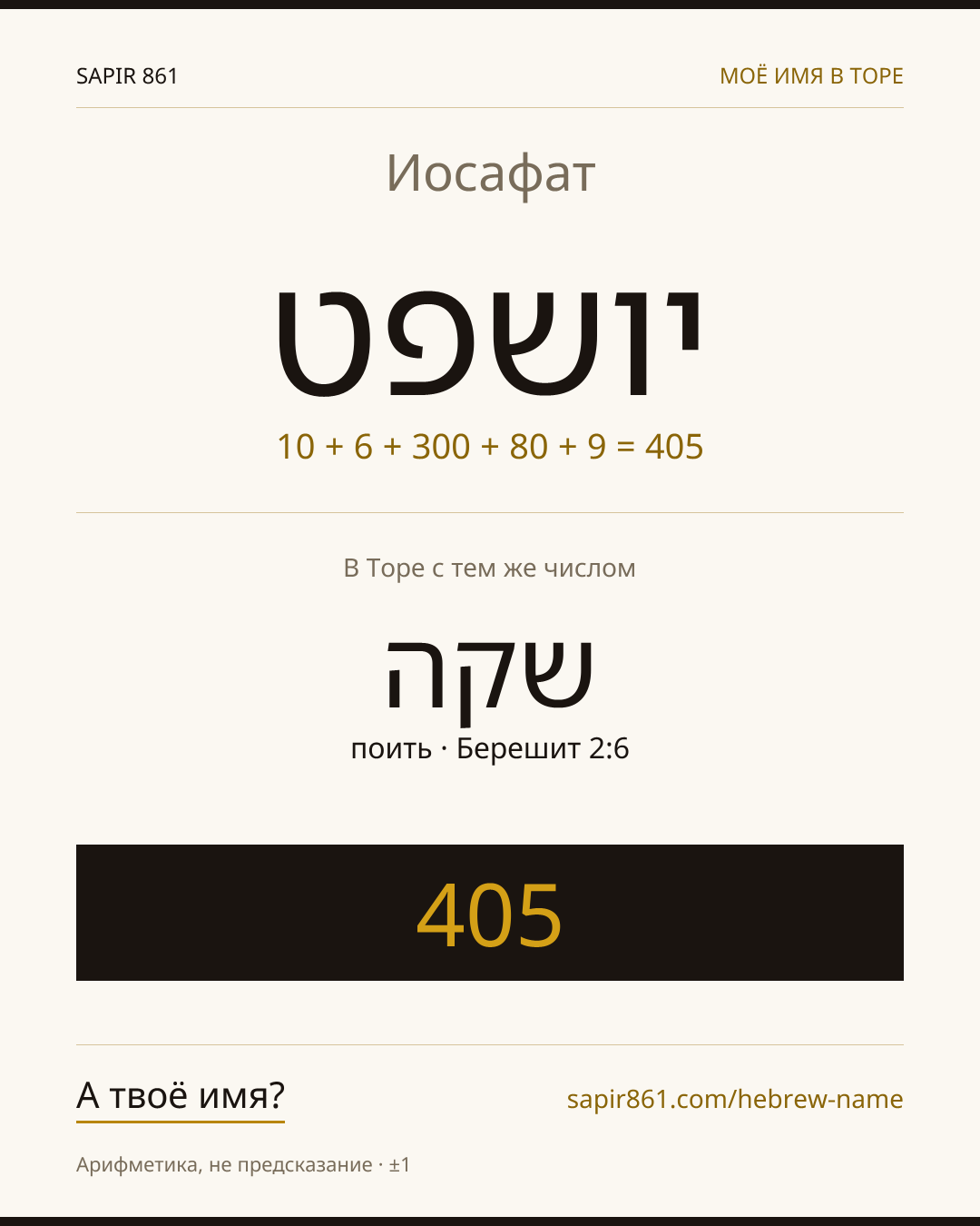 Иосафат — יושפט