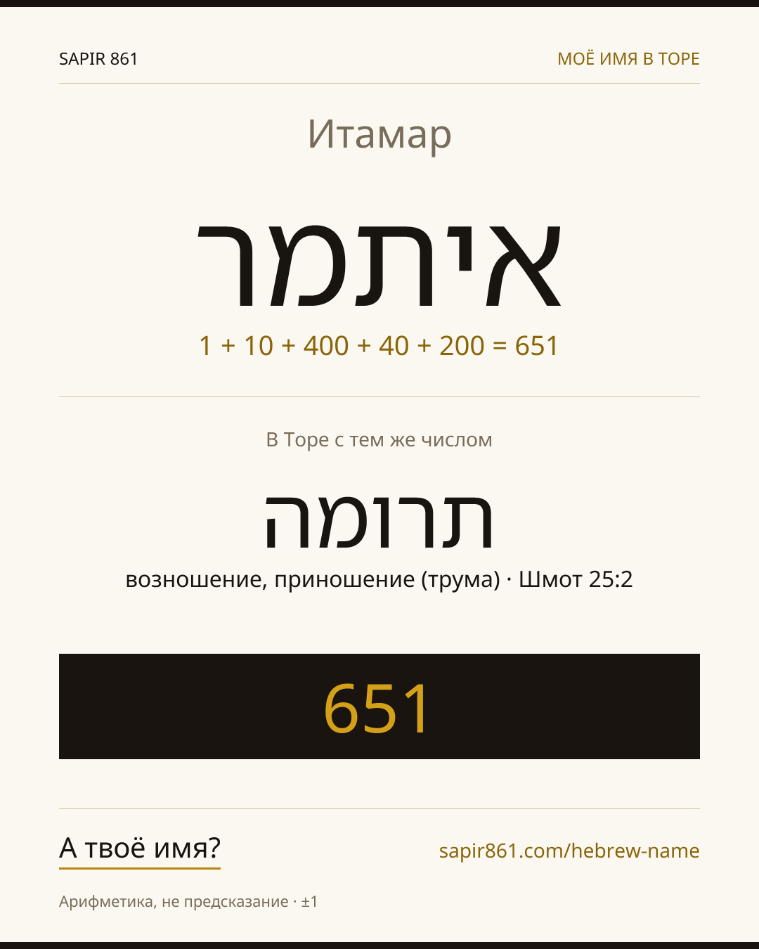 Итамар — איתמר