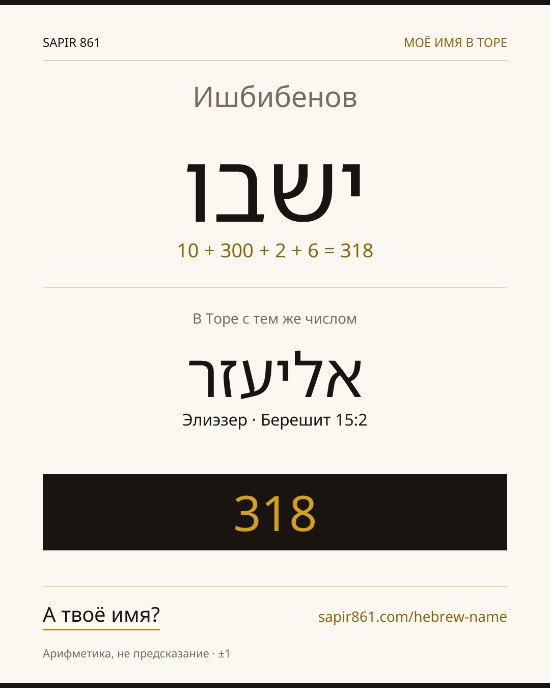 Ишбибенов — ישבו