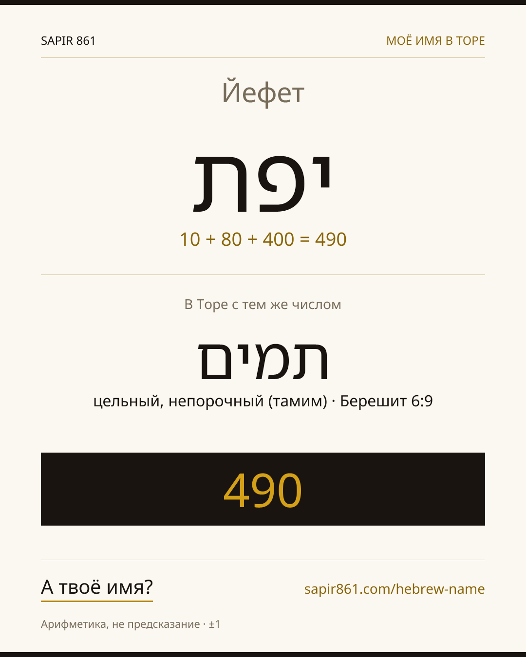 Йефет — יפת