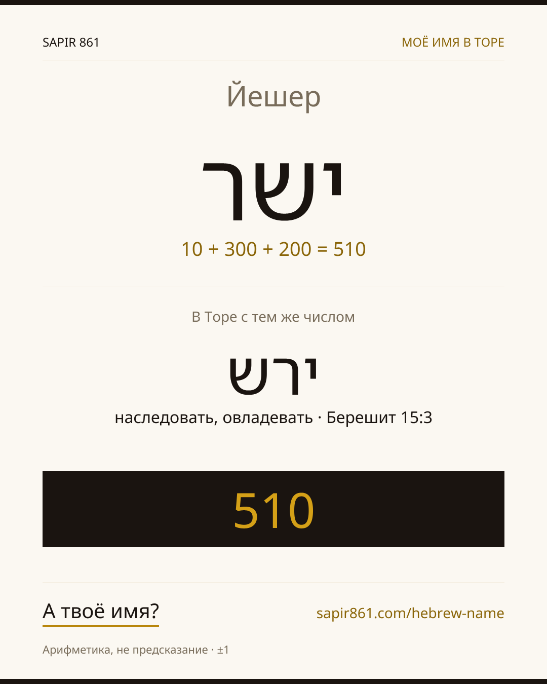 Йешер — ישר