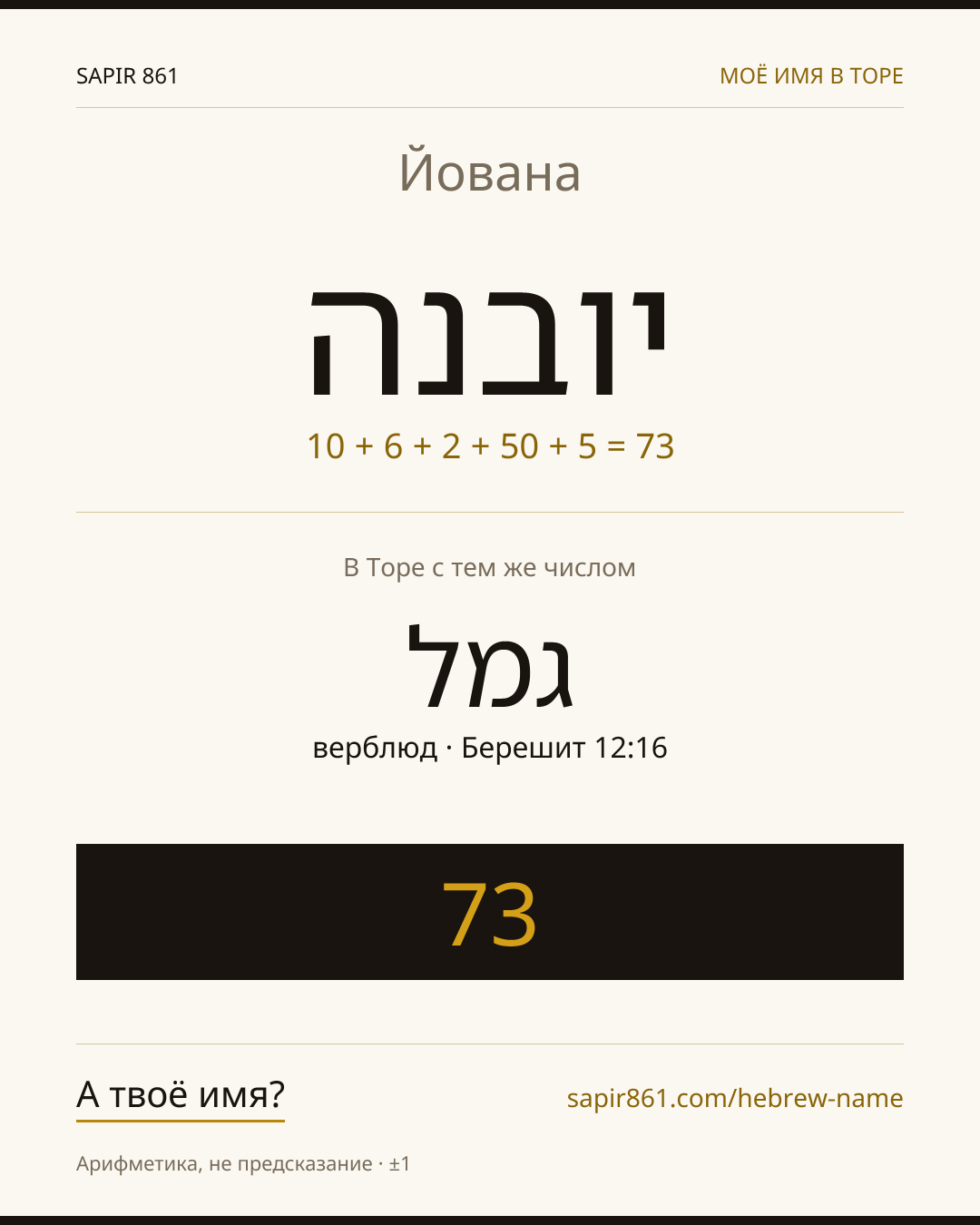 Йована — יובנה