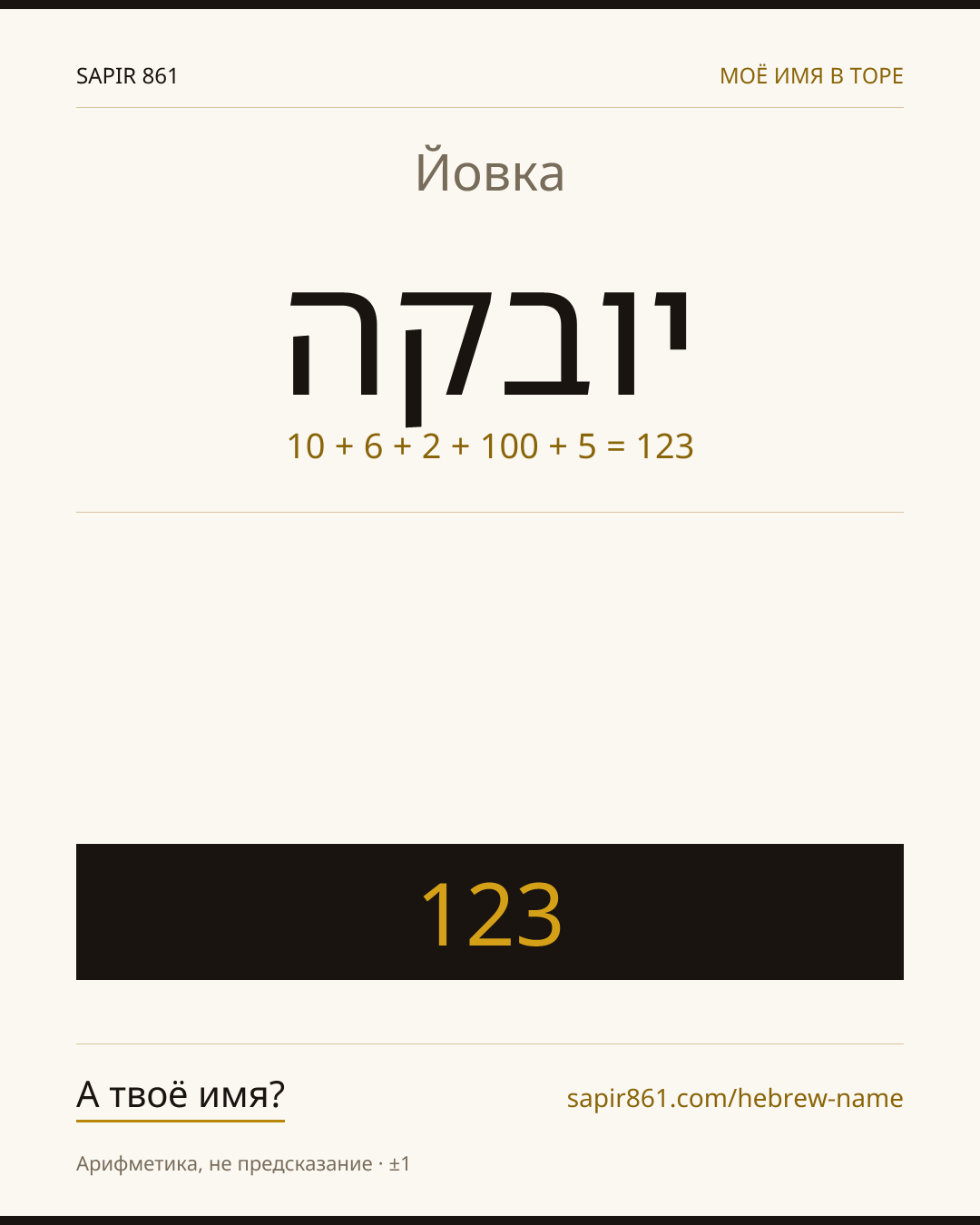 Йовка — יובקה