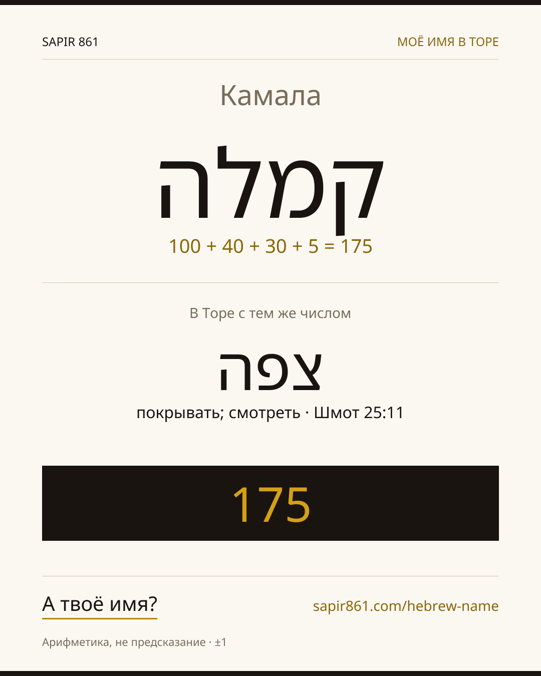 Камала — קמלה
