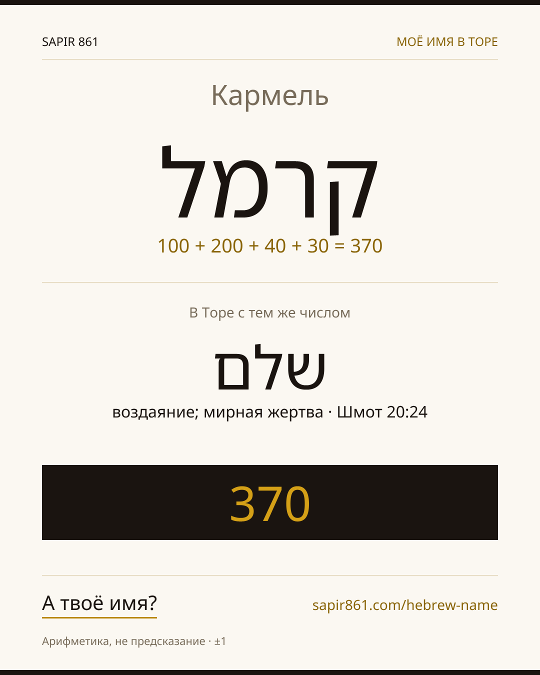 Кармель — כרמל