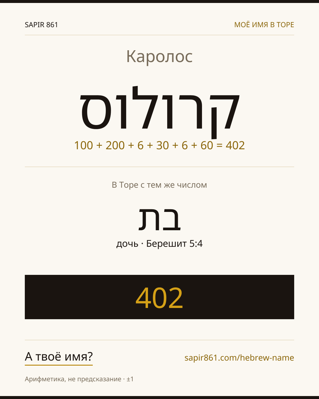 Каролос — קרולוס