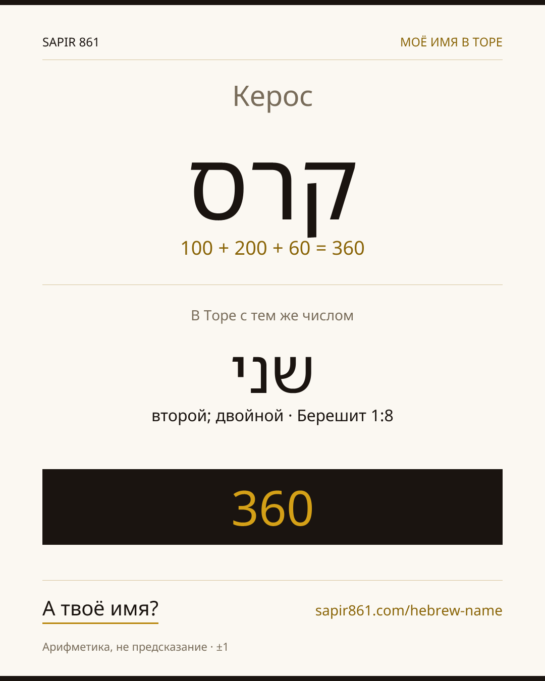 Керос — קרס