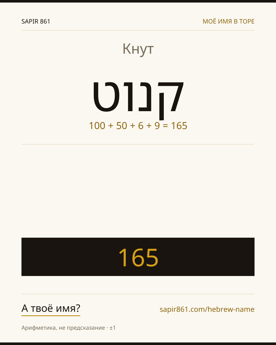 Кнут — קנוט