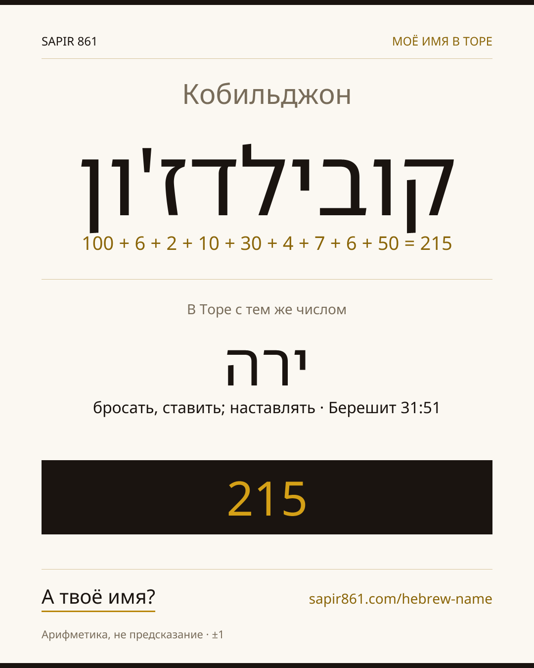 Кобильджон — קובילדז'ון