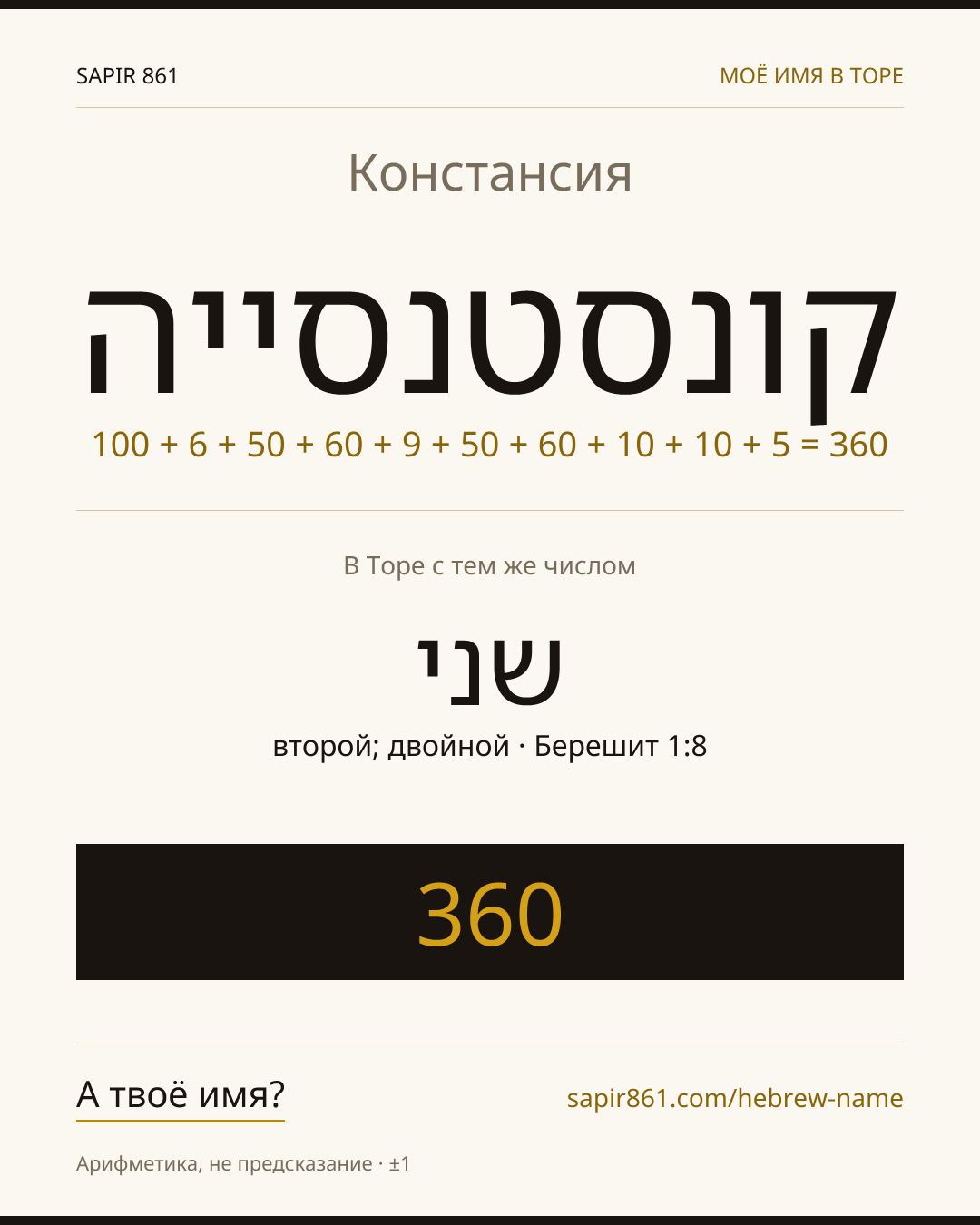 Констансия — קונסטנסייה