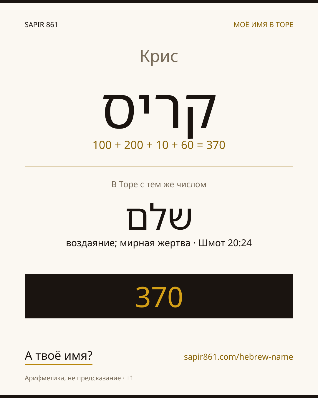 Крис — קריס