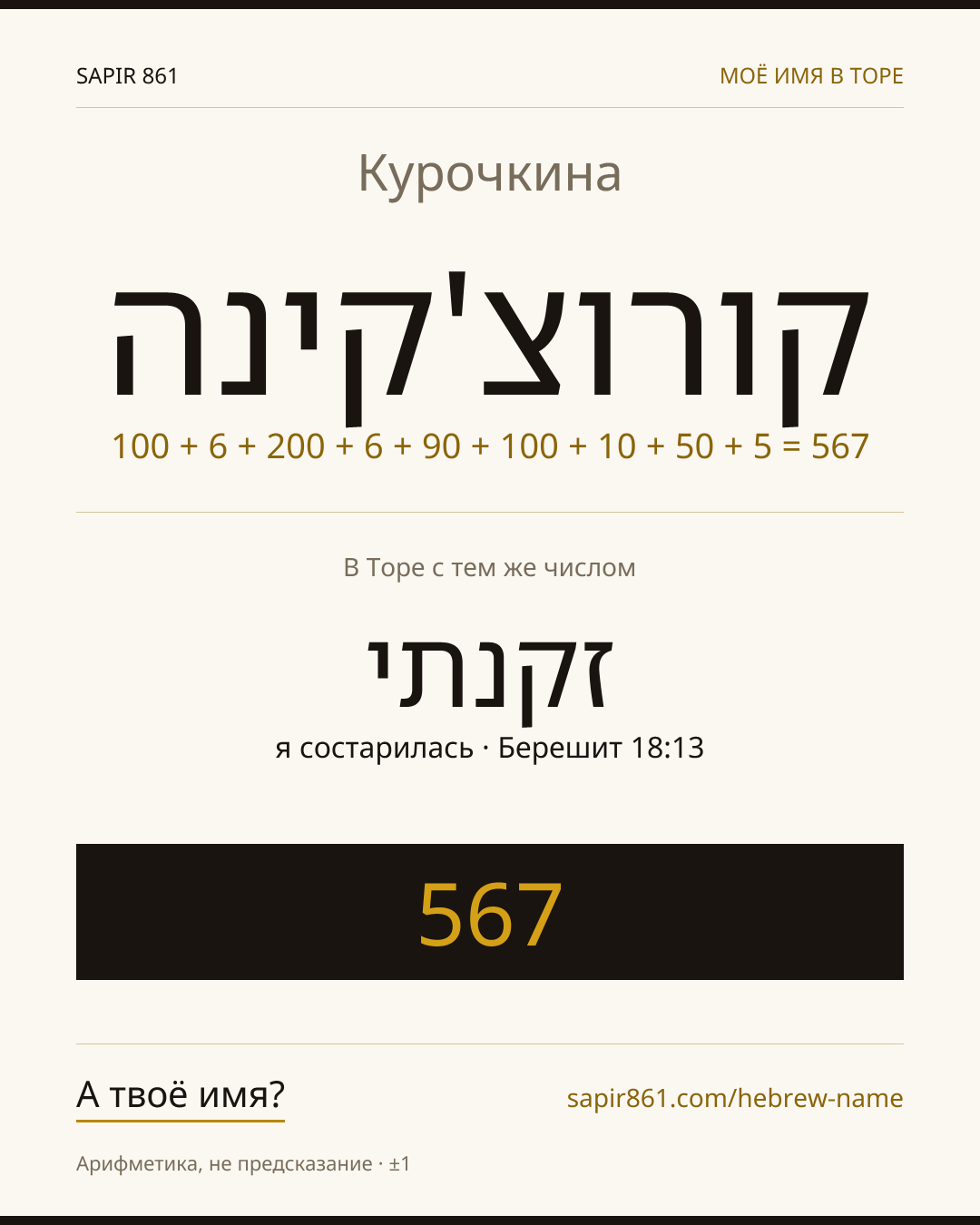 Курочкина — קורוצ'קינה