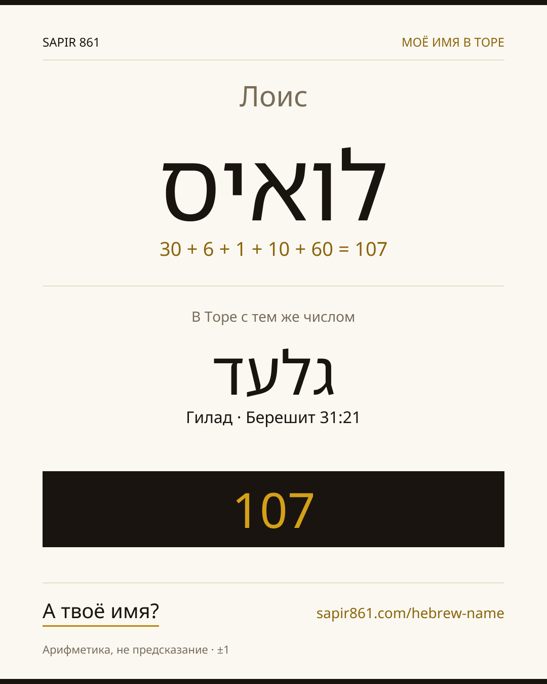 Лоис — לואיס