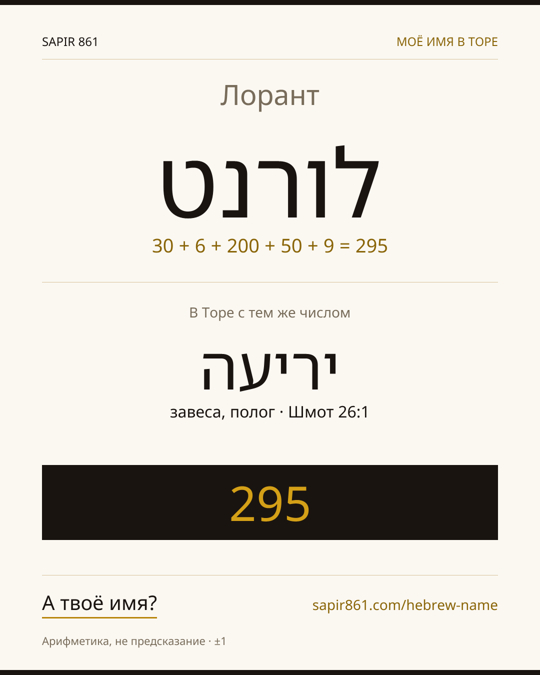 Лорант — לורנט