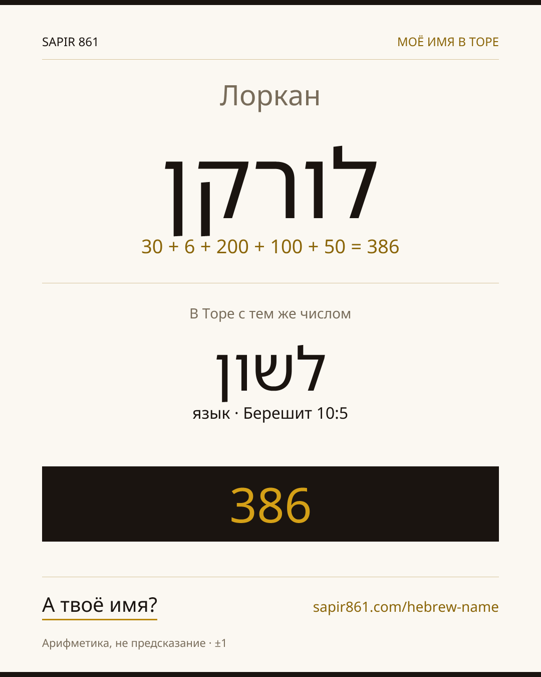 Лоркан — לורקן