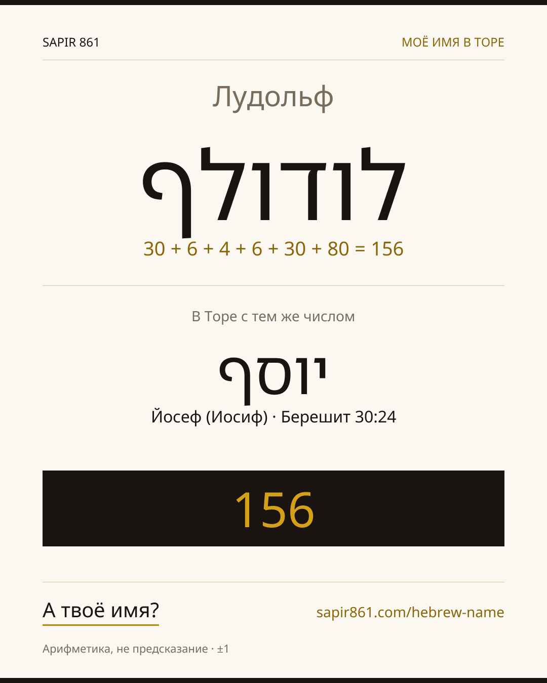 Лудольф — לודולף
