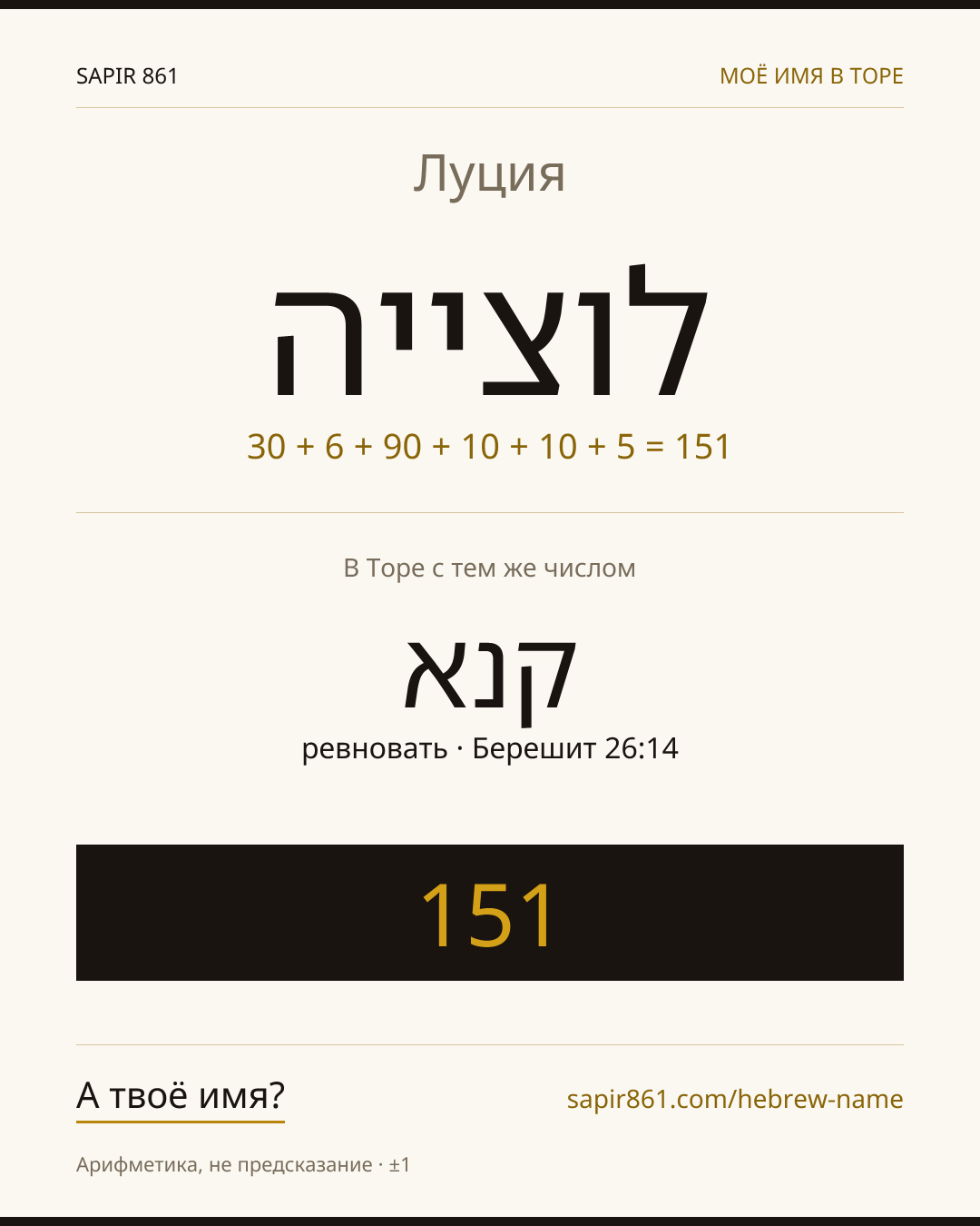 Луция — לוצייה