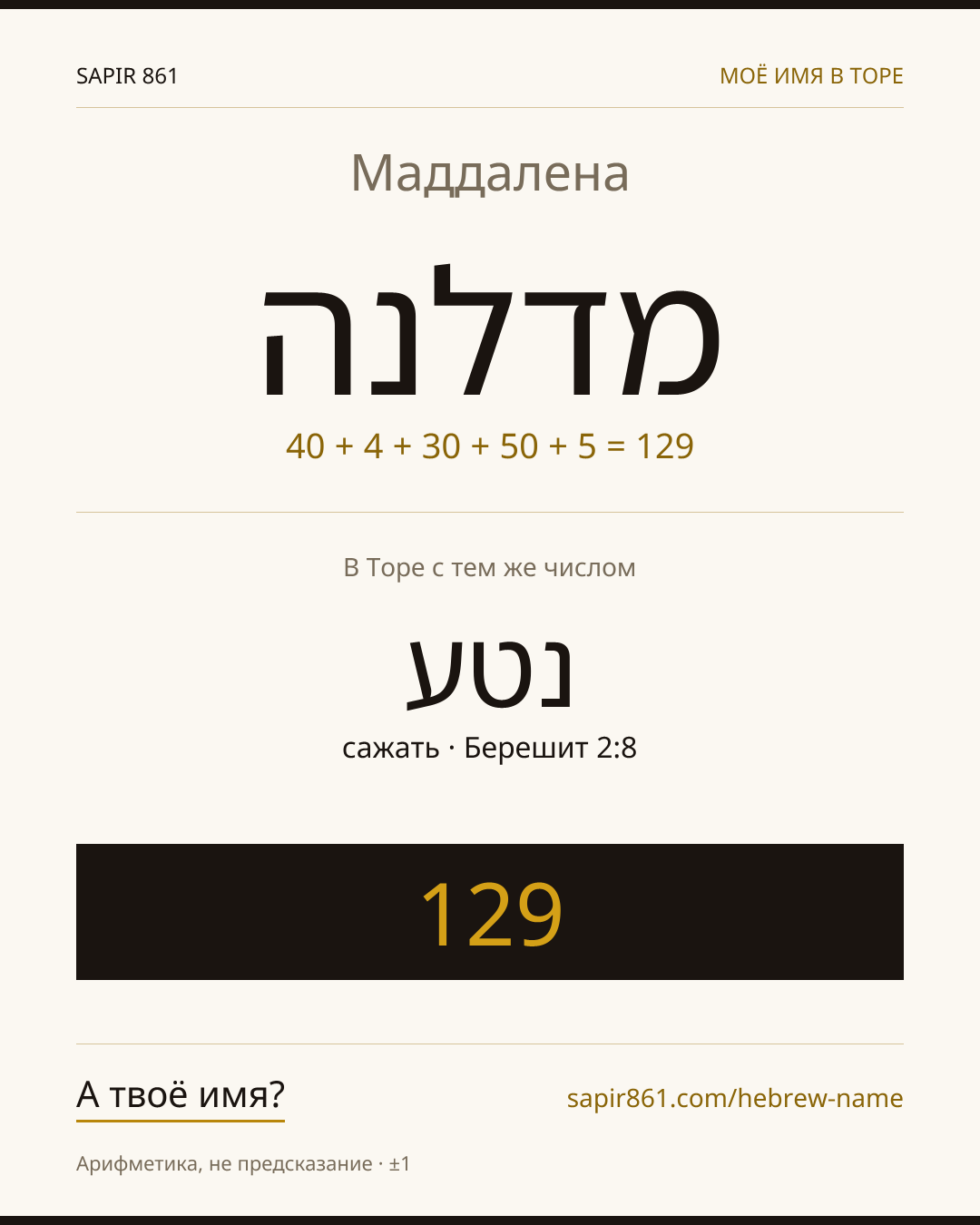 Маддалена — מדלנה