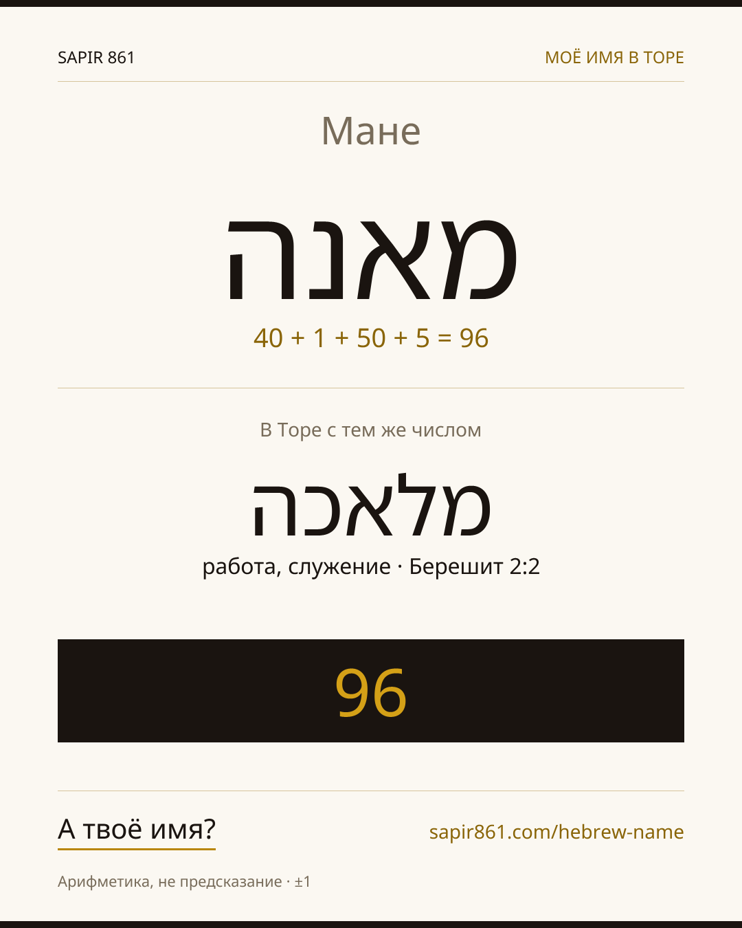 Мане — מאנה