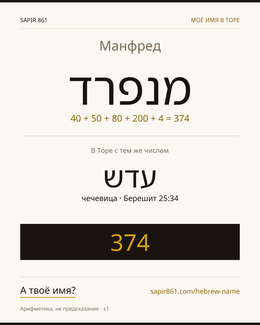 Манфред — מנפרד