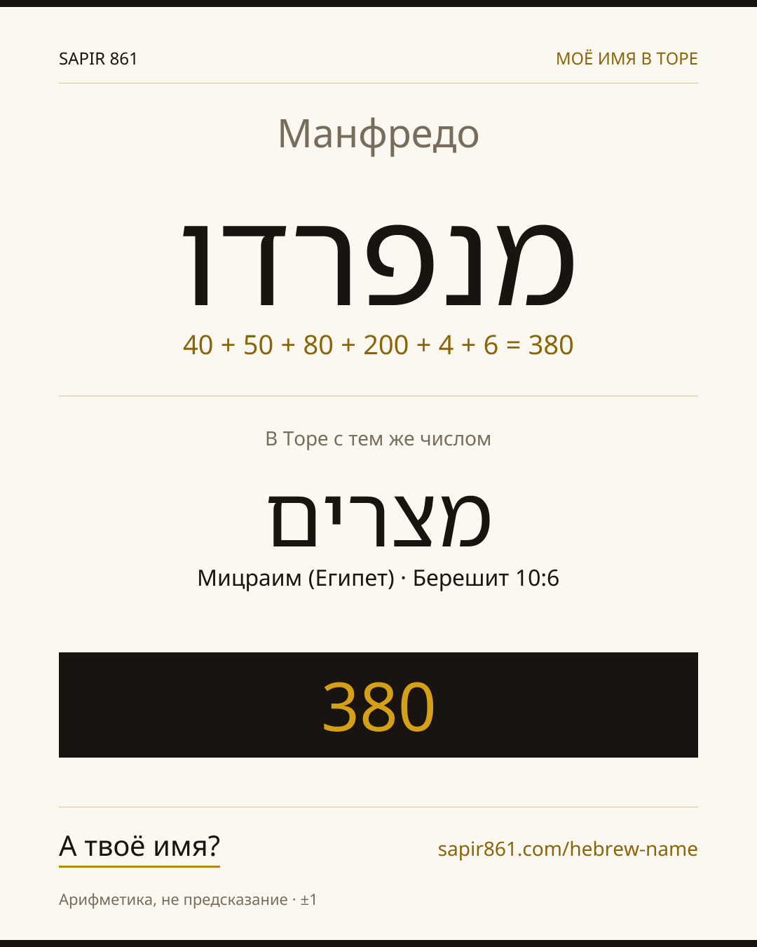 Манфредо — מנפרדו