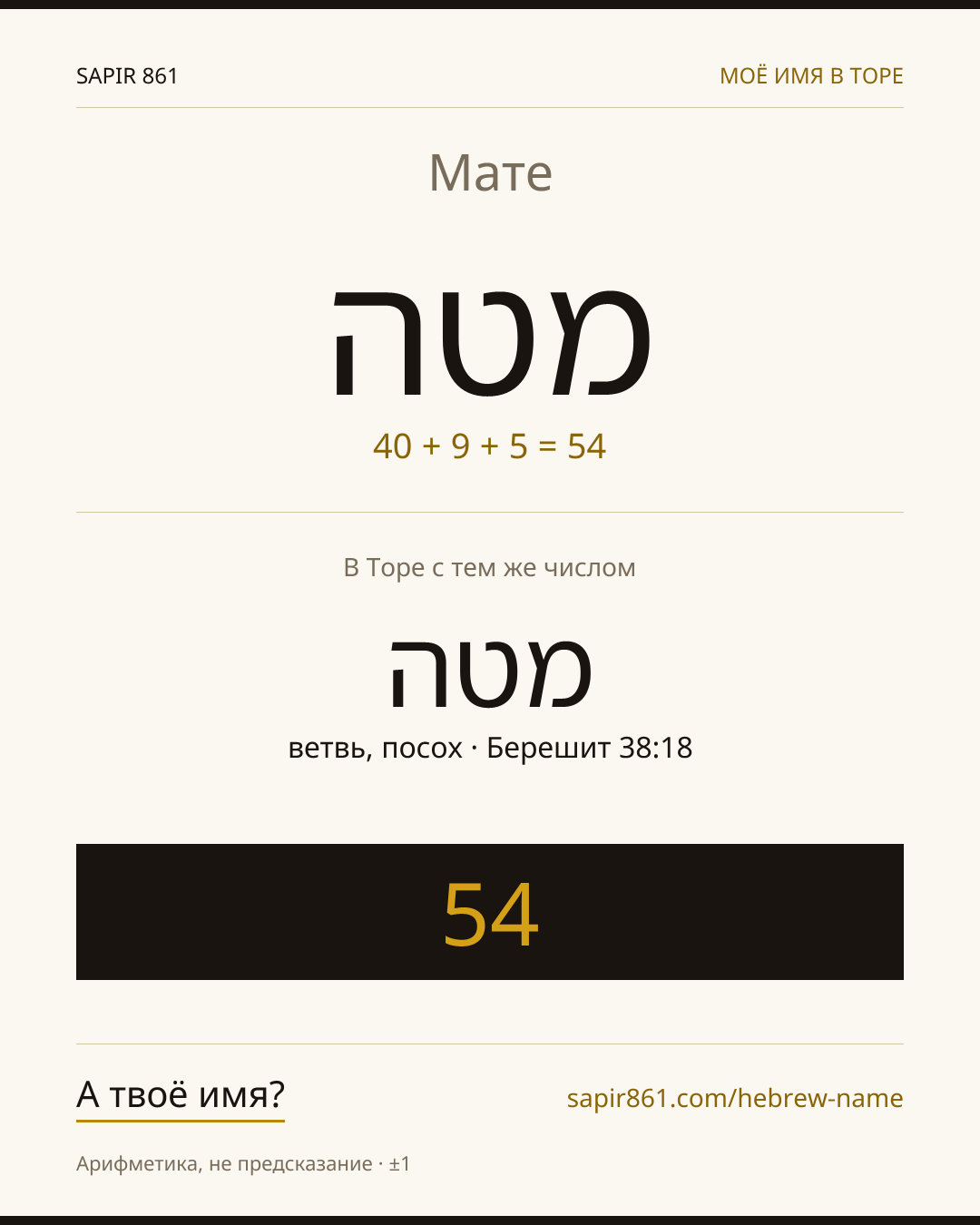 Мате — מטה