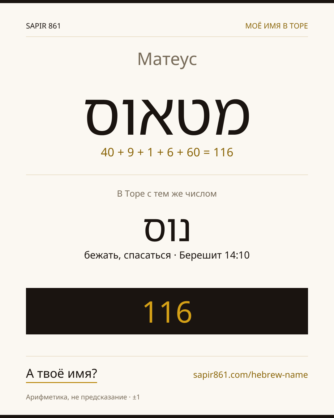 Матеус — מתתיהו