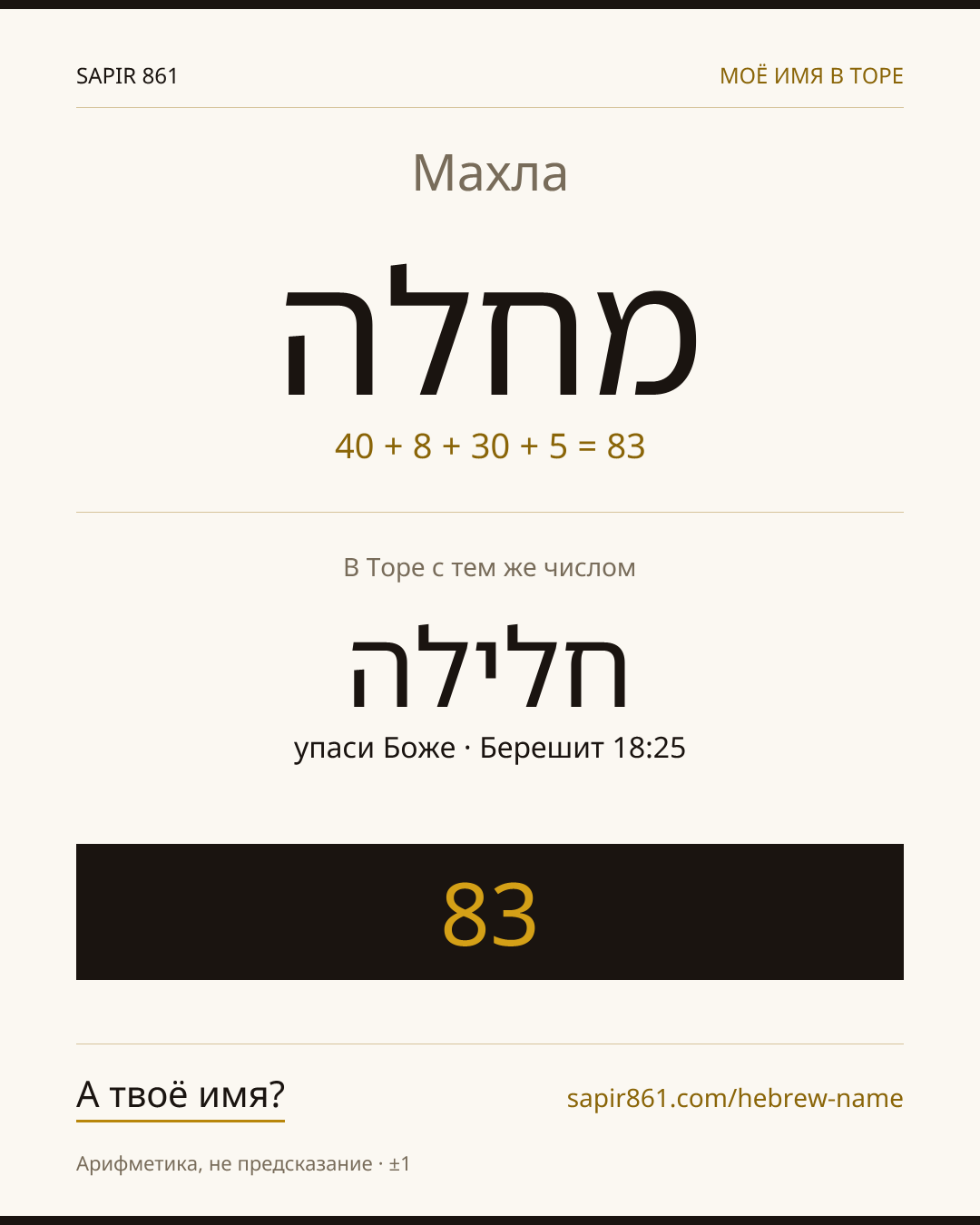 Махла — מחלה