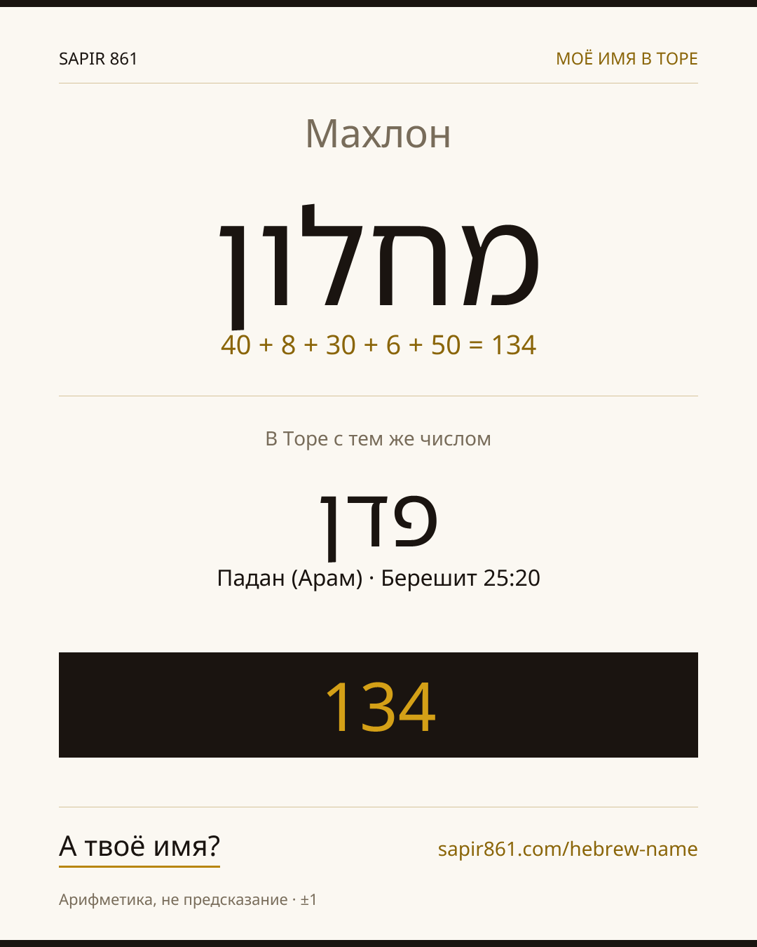 Махлон — מחלון