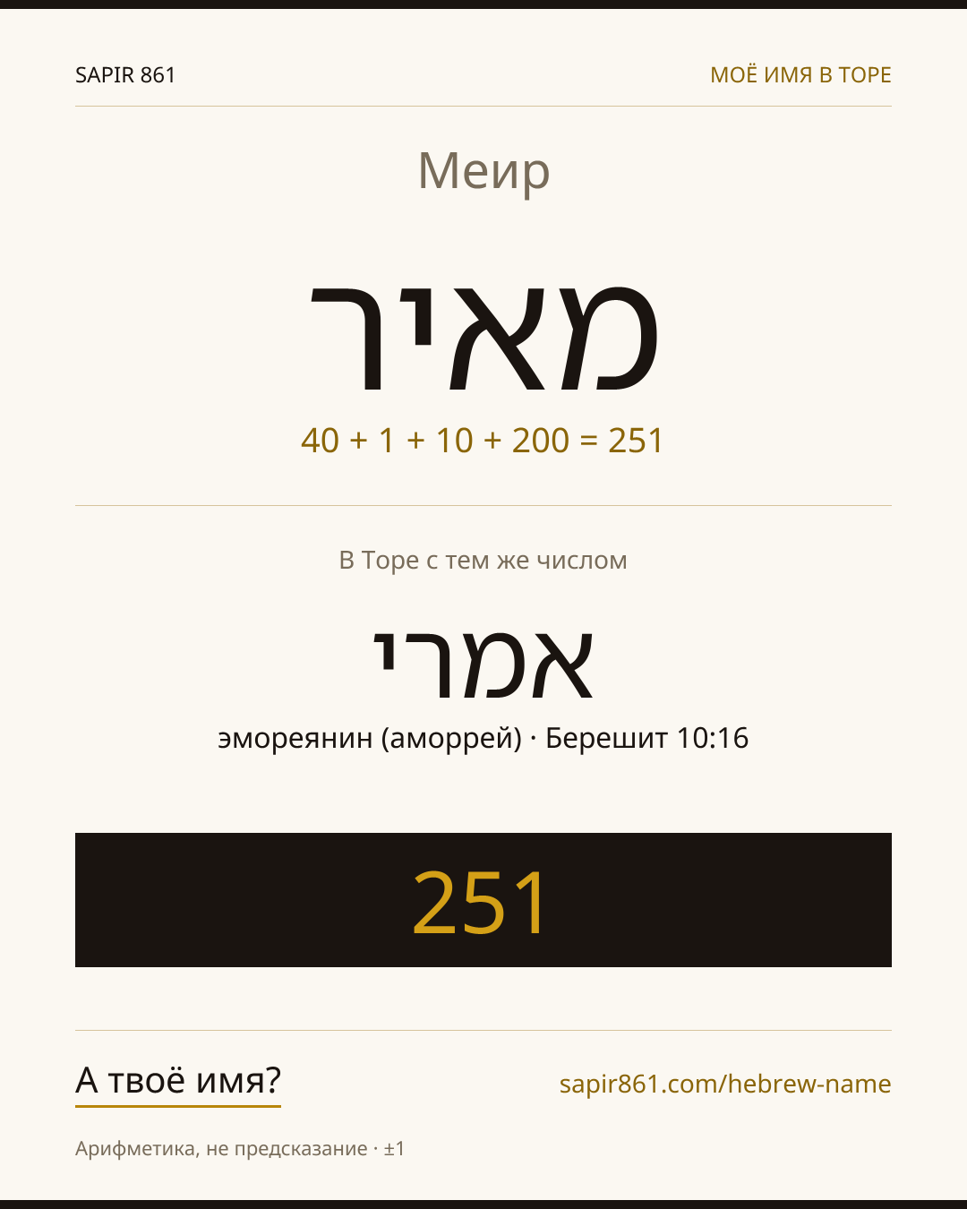Меир — מאיר