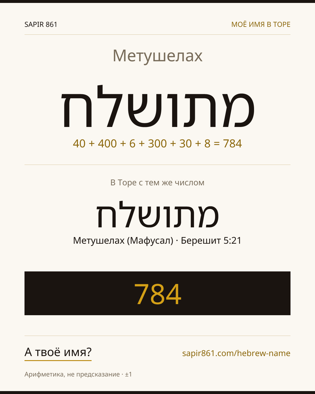 Метушелах — מתושלח