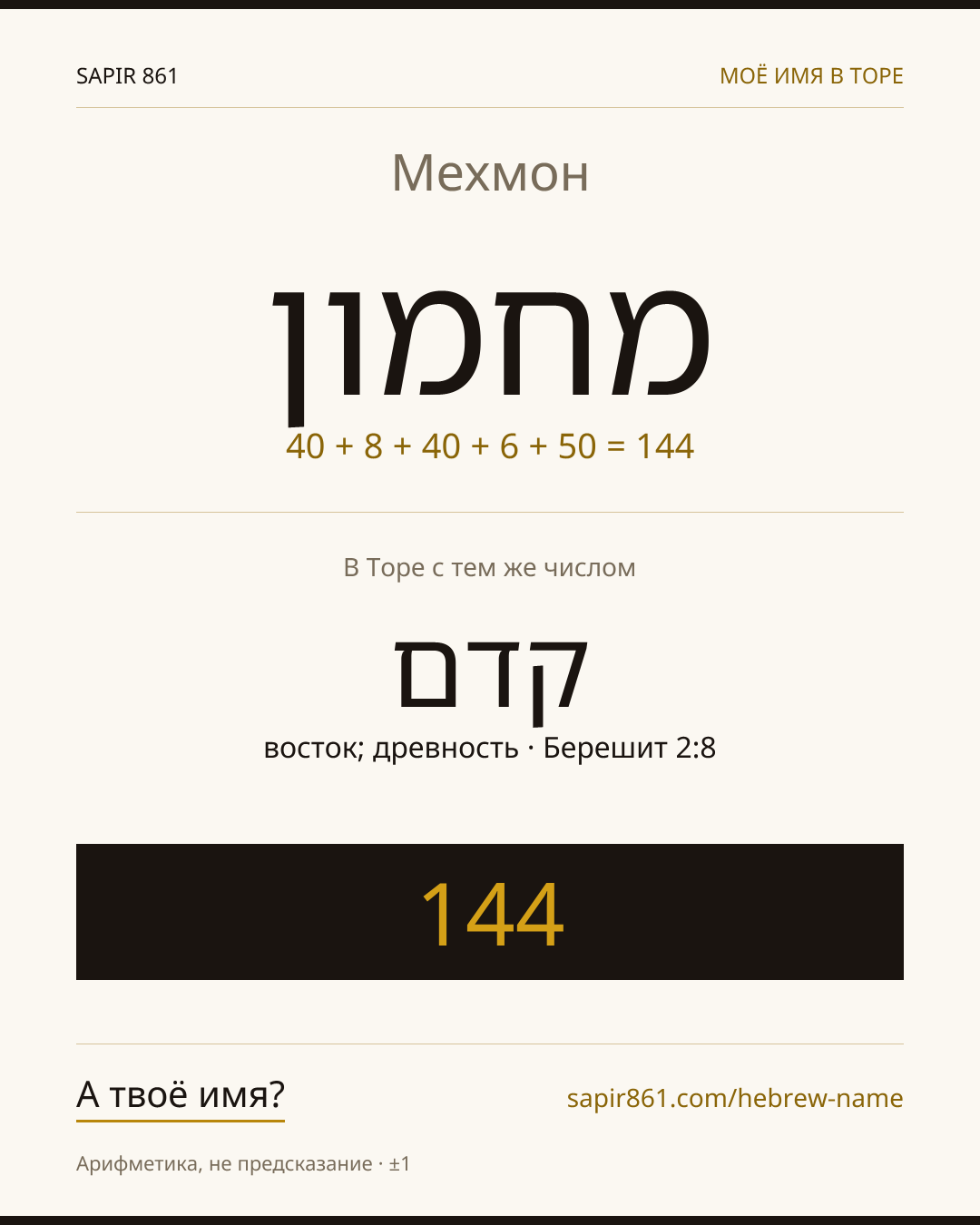 Мехмон — מחמון