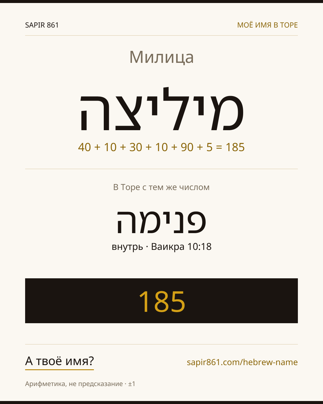 Милица — מיליצה