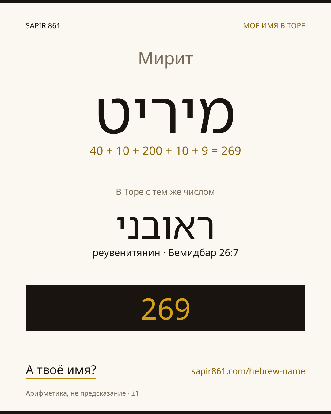 Мирит — מירית
