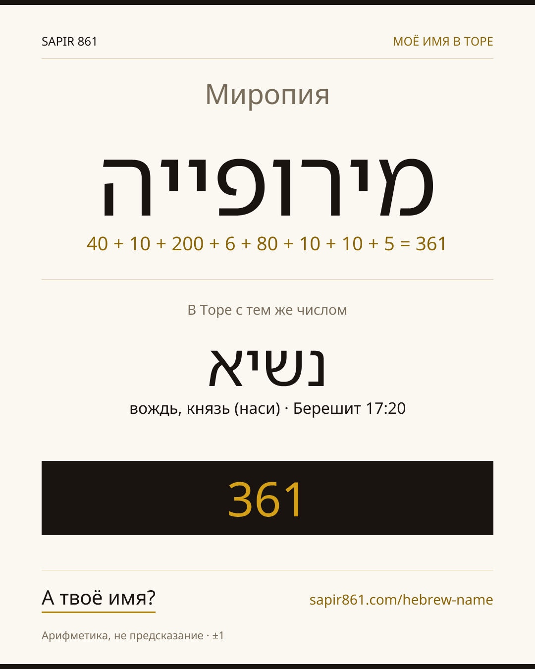 Миропия — מירופייה