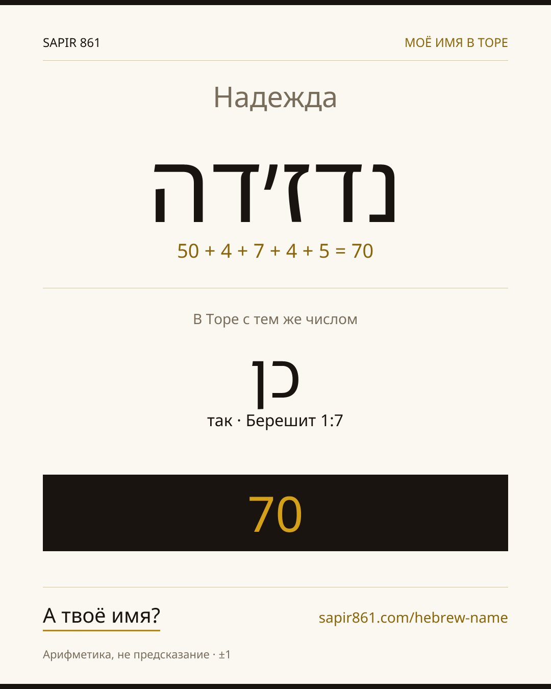 Надежда — נדז׳דה