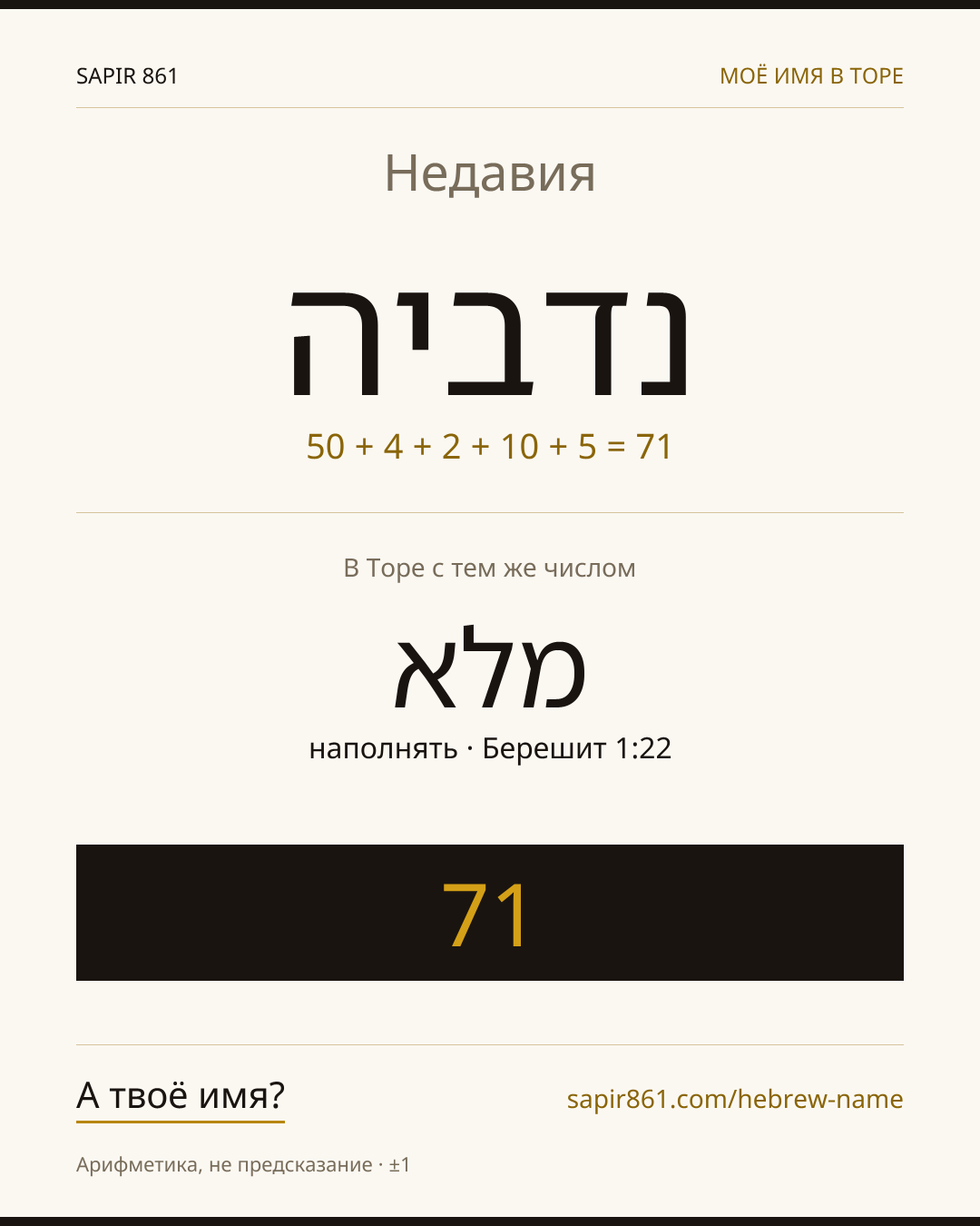 Недавия — נדביה