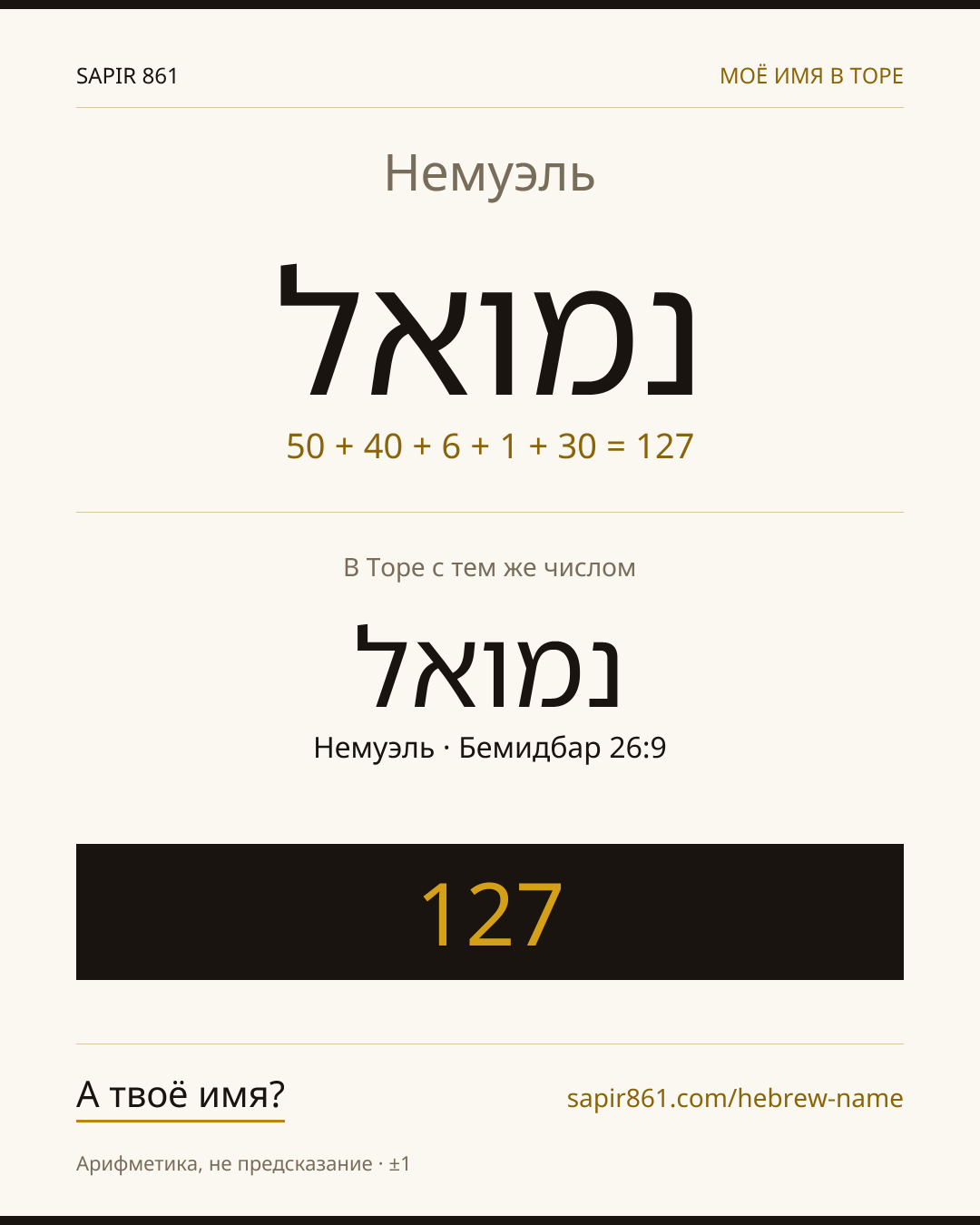 Немуэль — נמואל