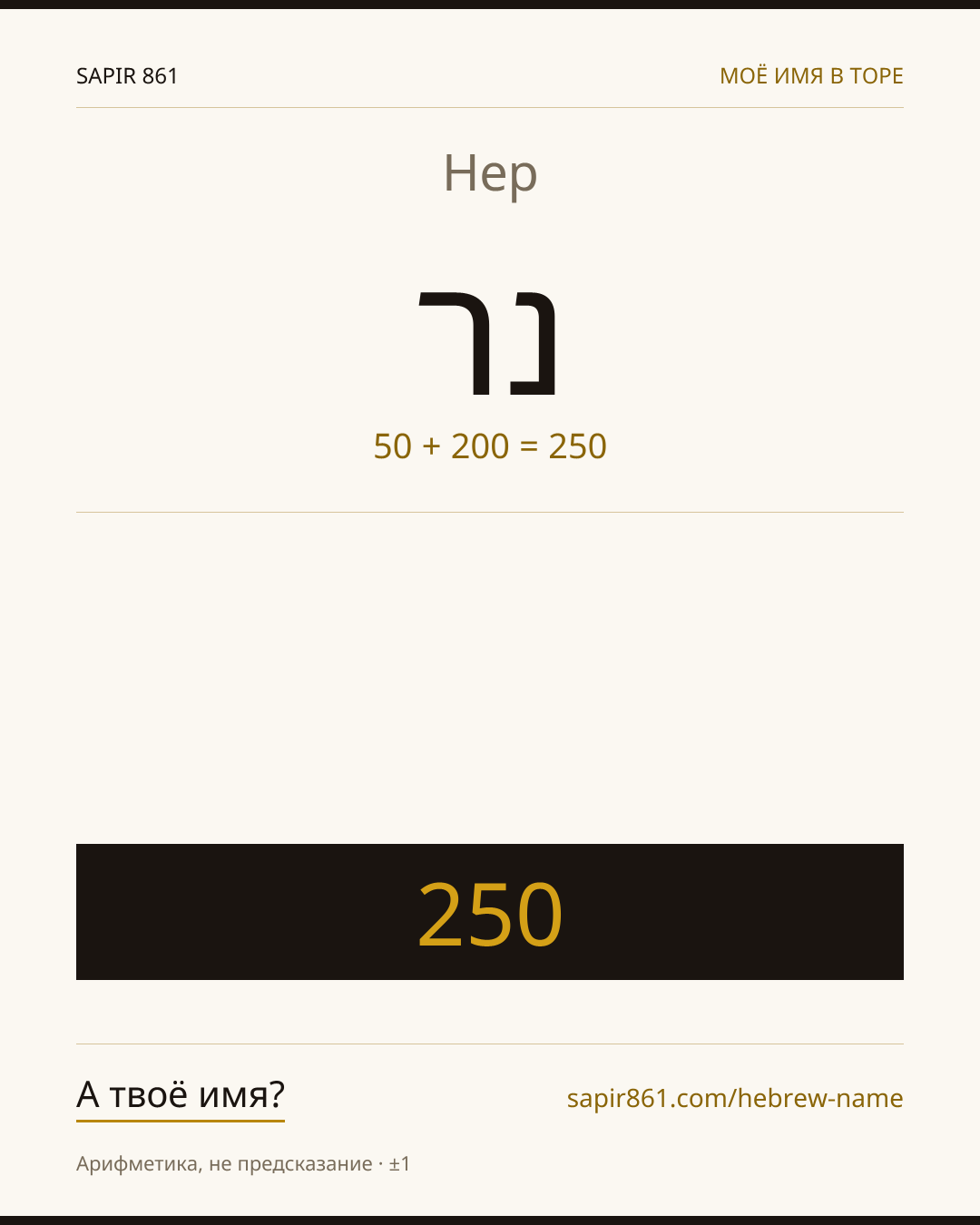 Нер — נר