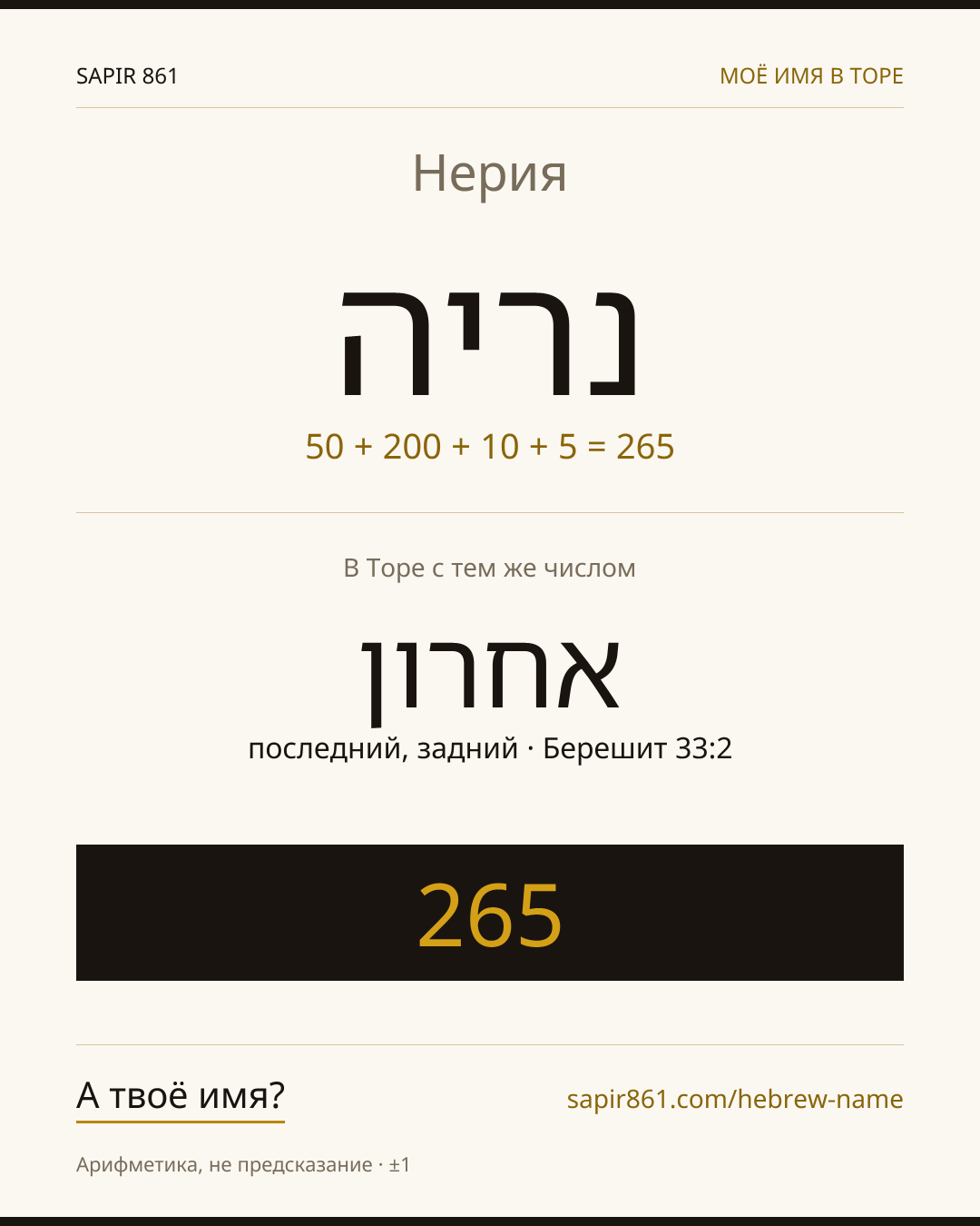 Нерия — נריה