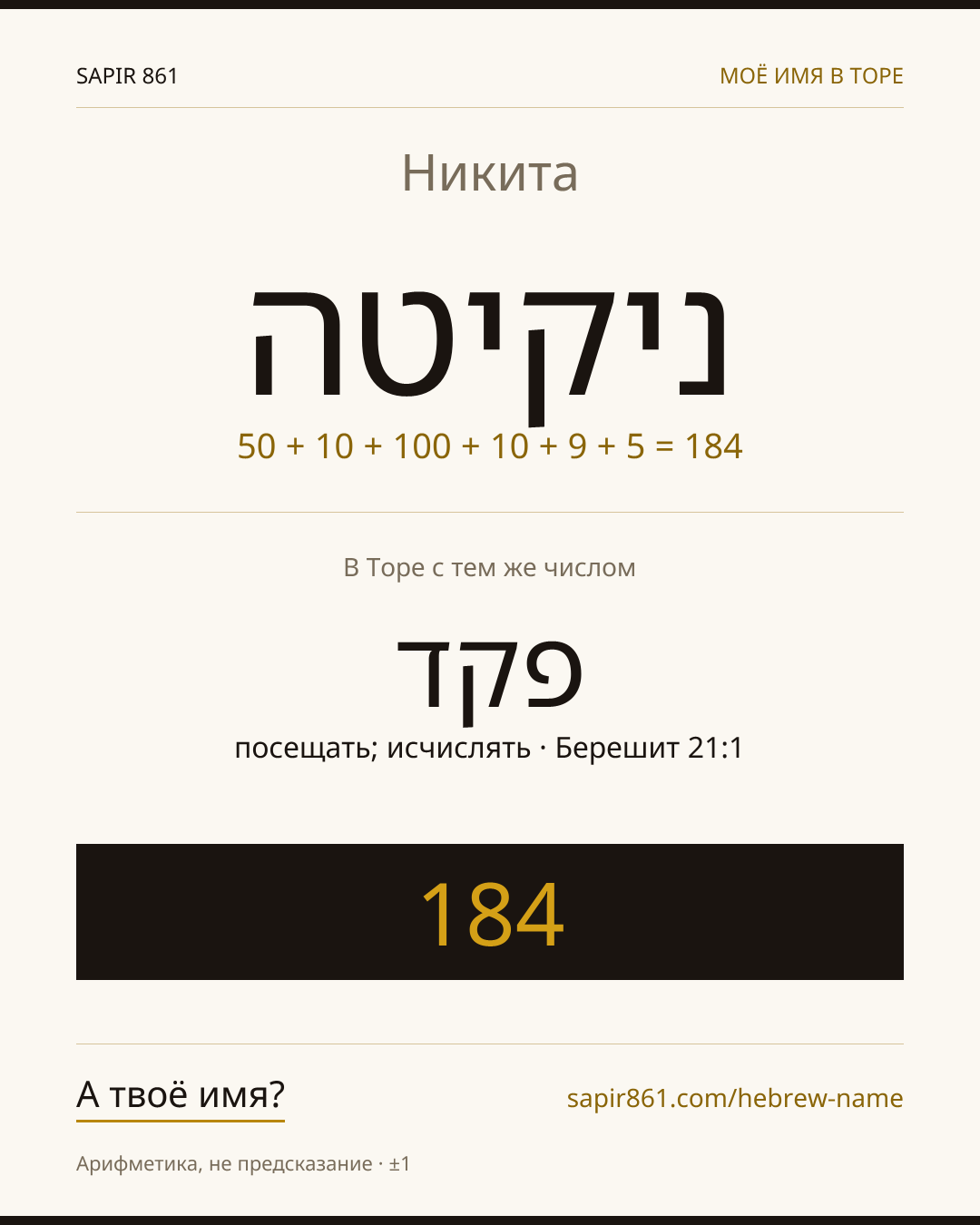 Никита — ניקיטה